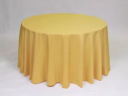 Yellow 120″ Round Tablecloth