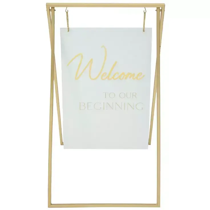 Welcome Metal Stand