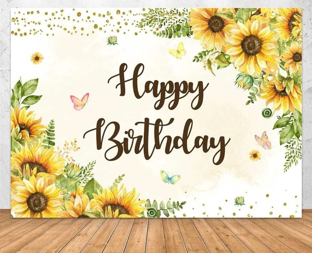 Birthday Sunflower Banner