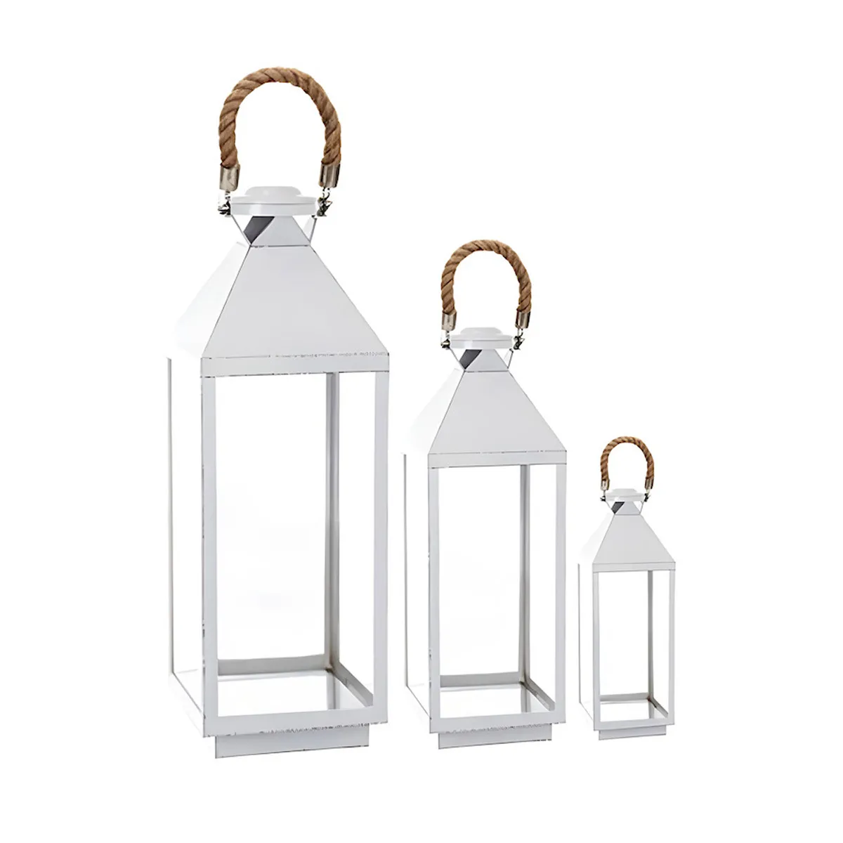 White Shore Lanterns Set of 3