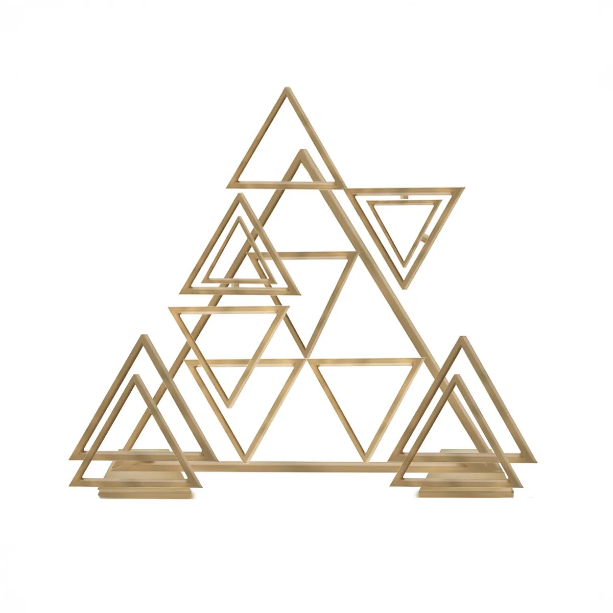 Gold Triangolo Ceremony Backdrop
