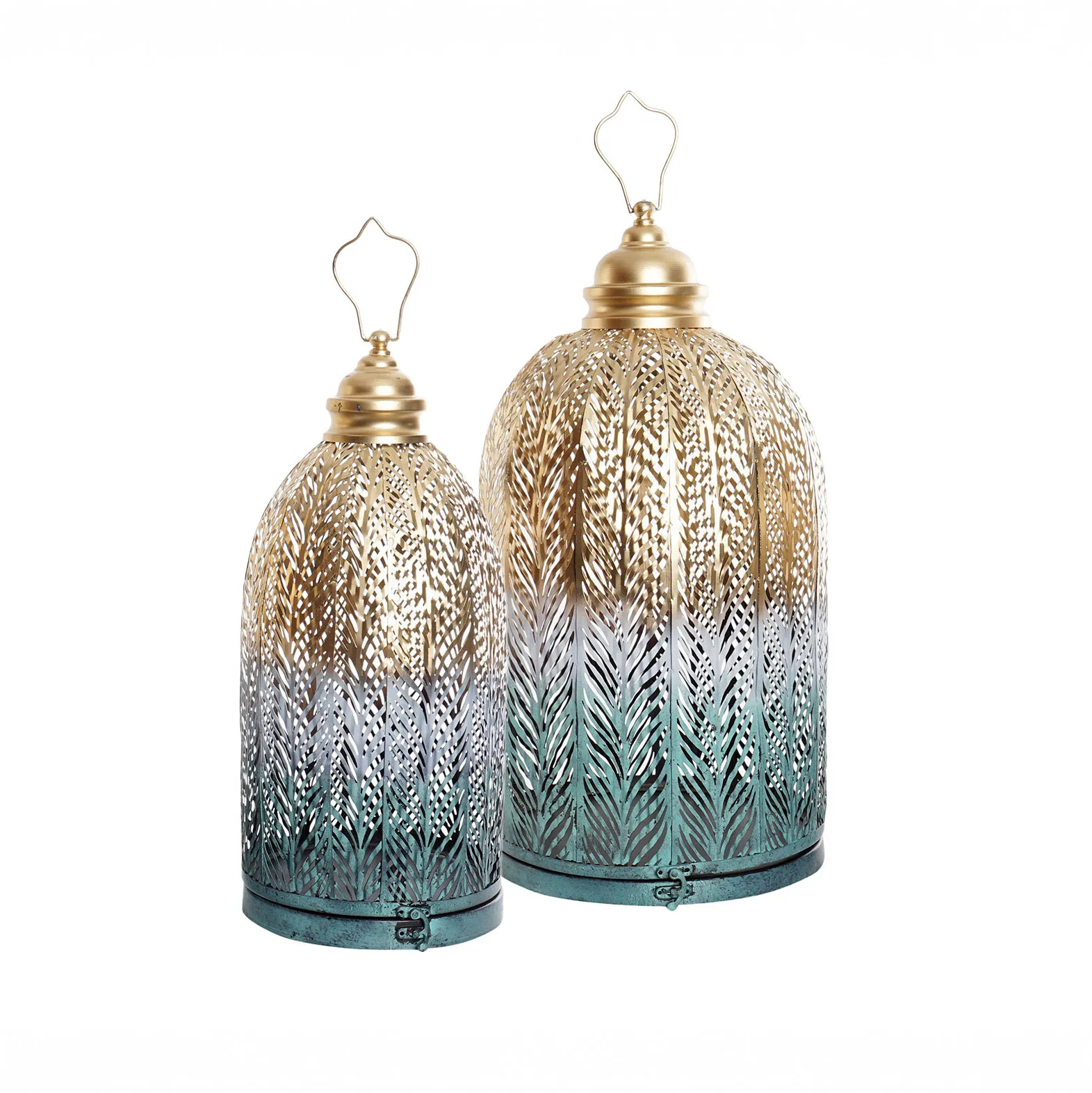 Aqua Dome Lanterns Set of 2