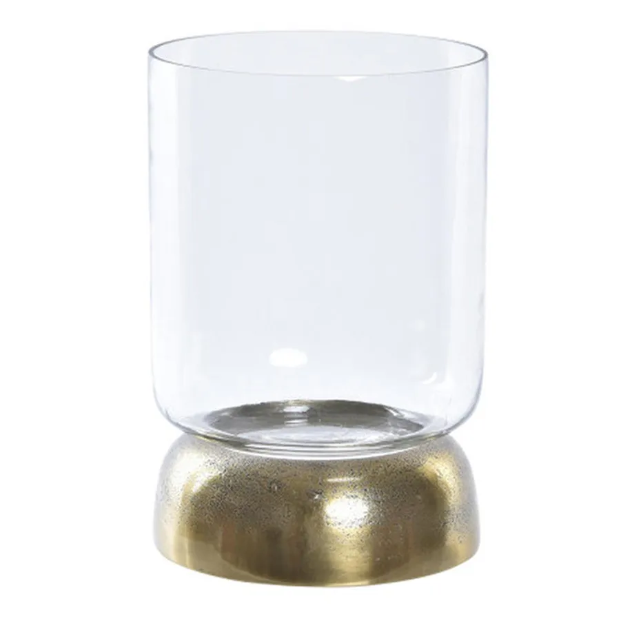 Brass Hurricane Candle Holder