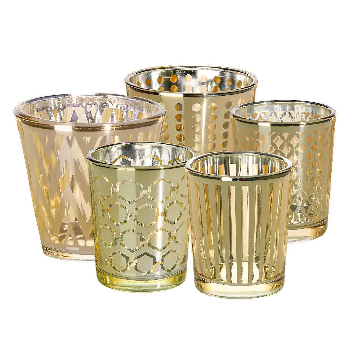 GoldLux Candle Holders