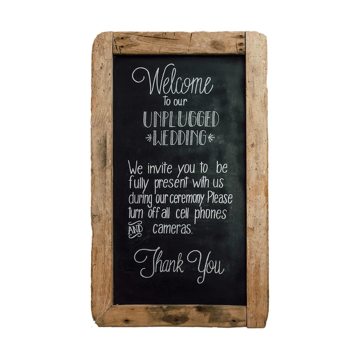 Unplugged Ceremony Sign