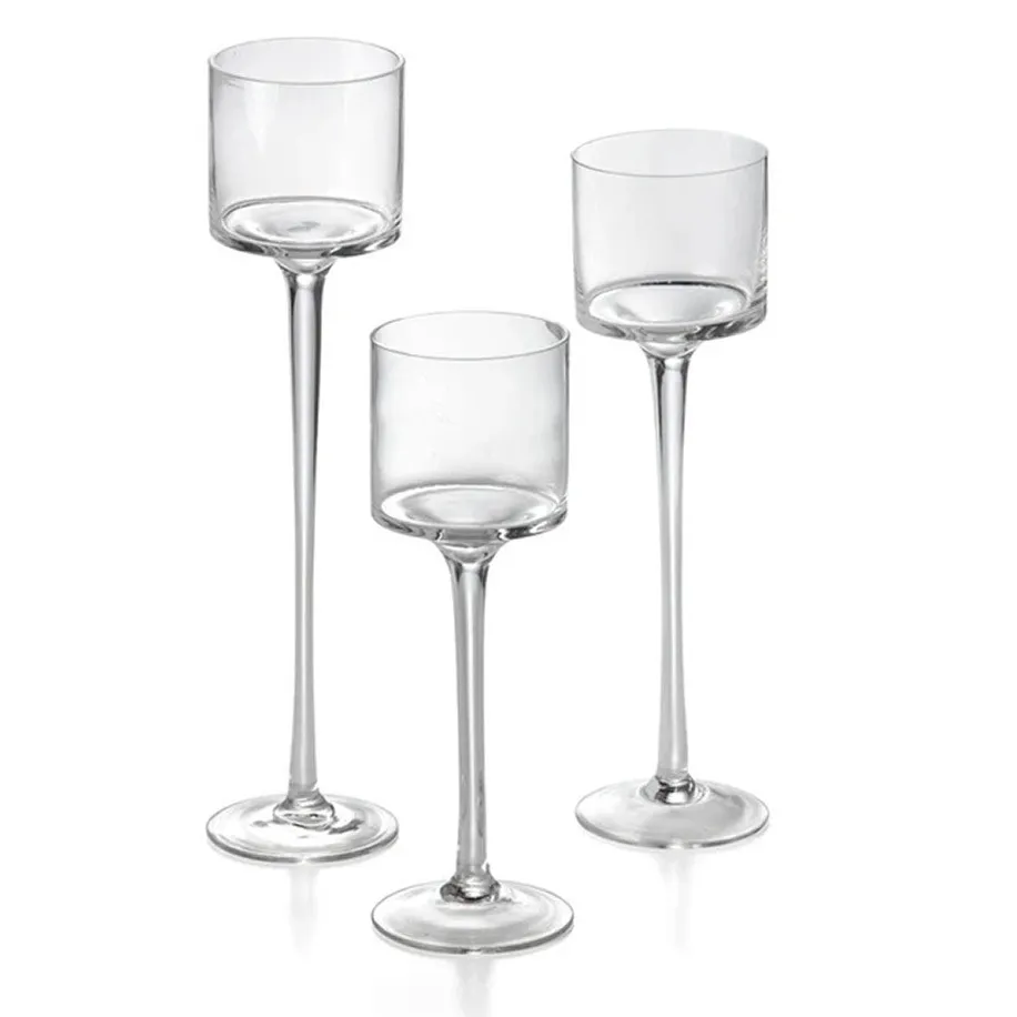 Long Stem Candle Holder Set