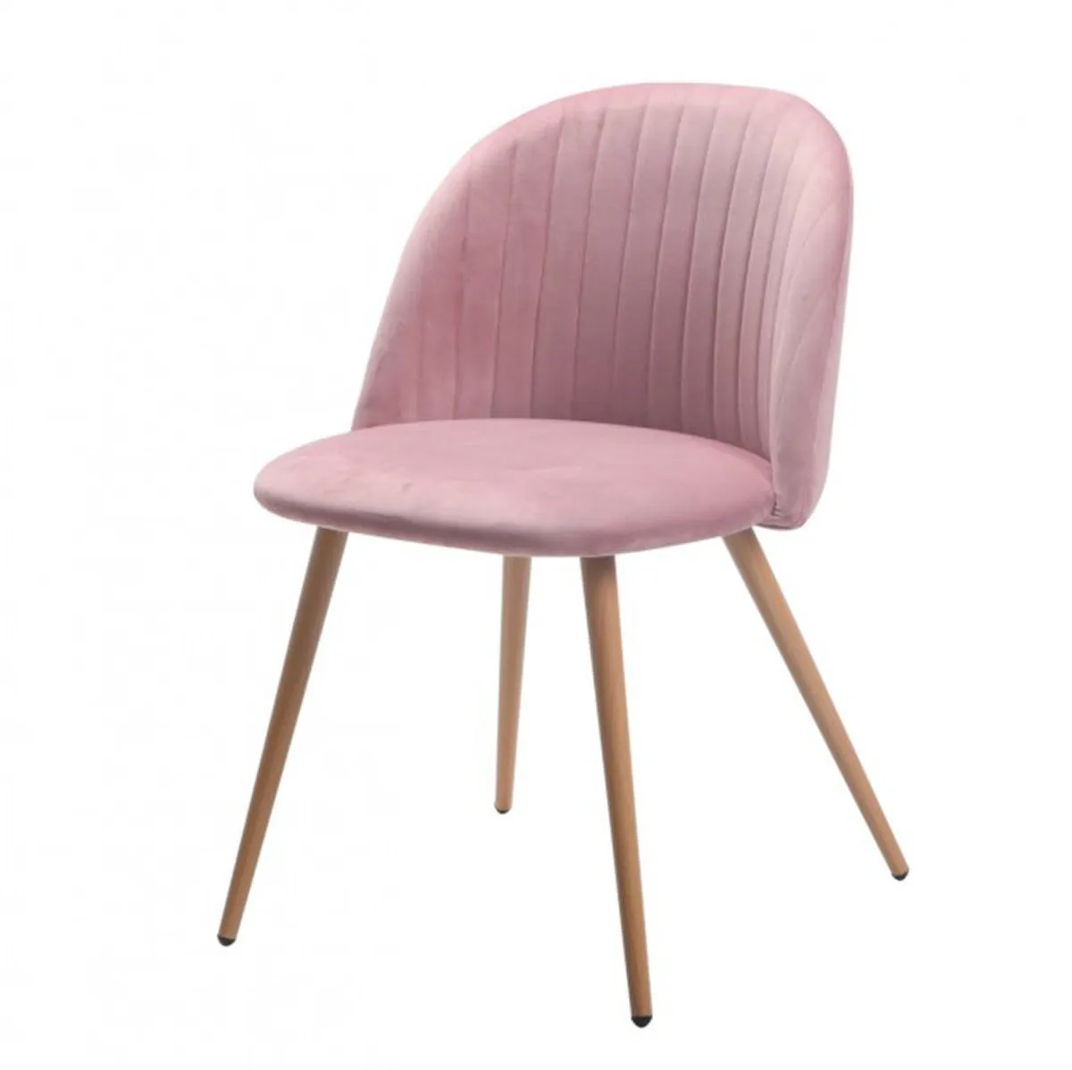 Rosy Velvet Armchair