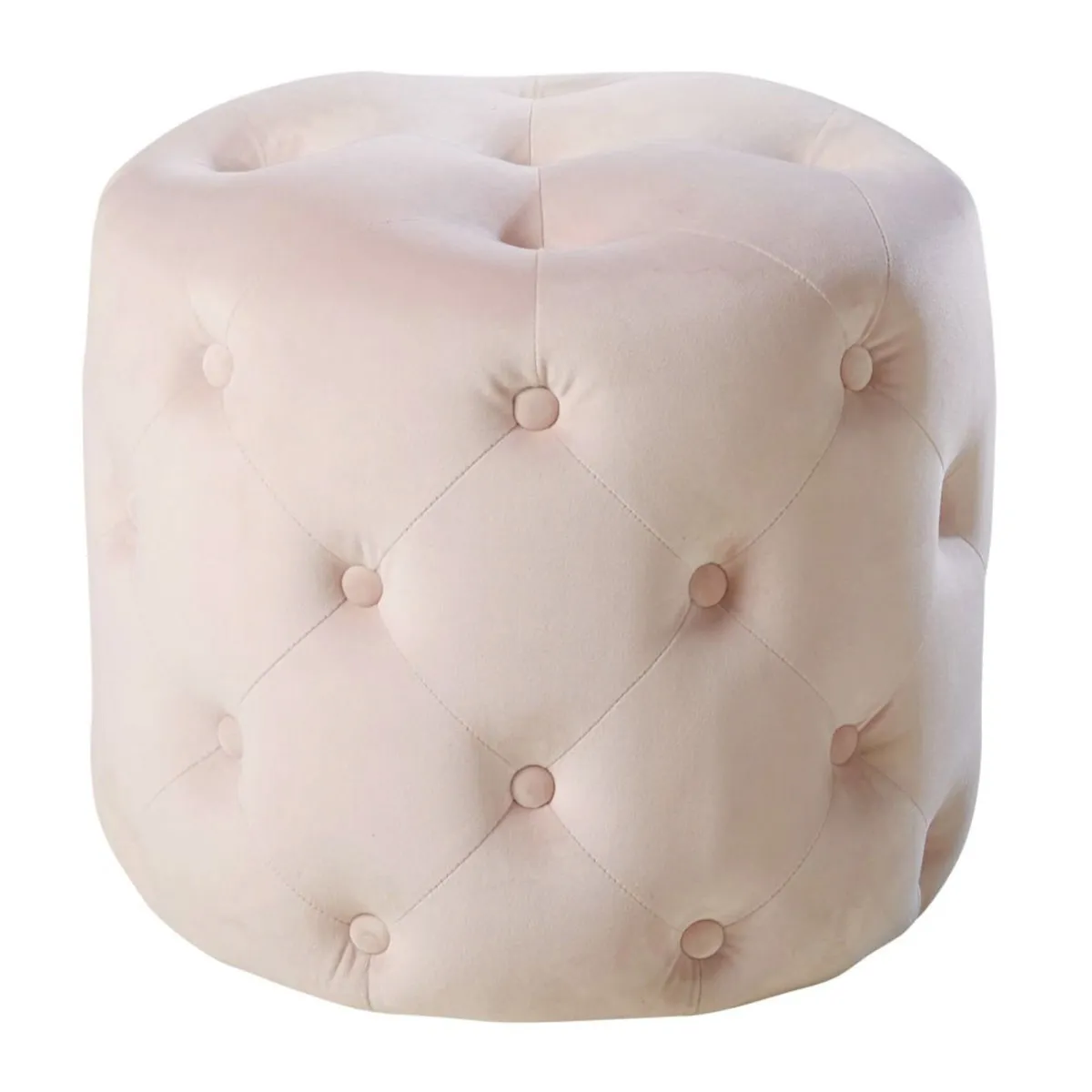 Blossom Blush Velvet Stool
