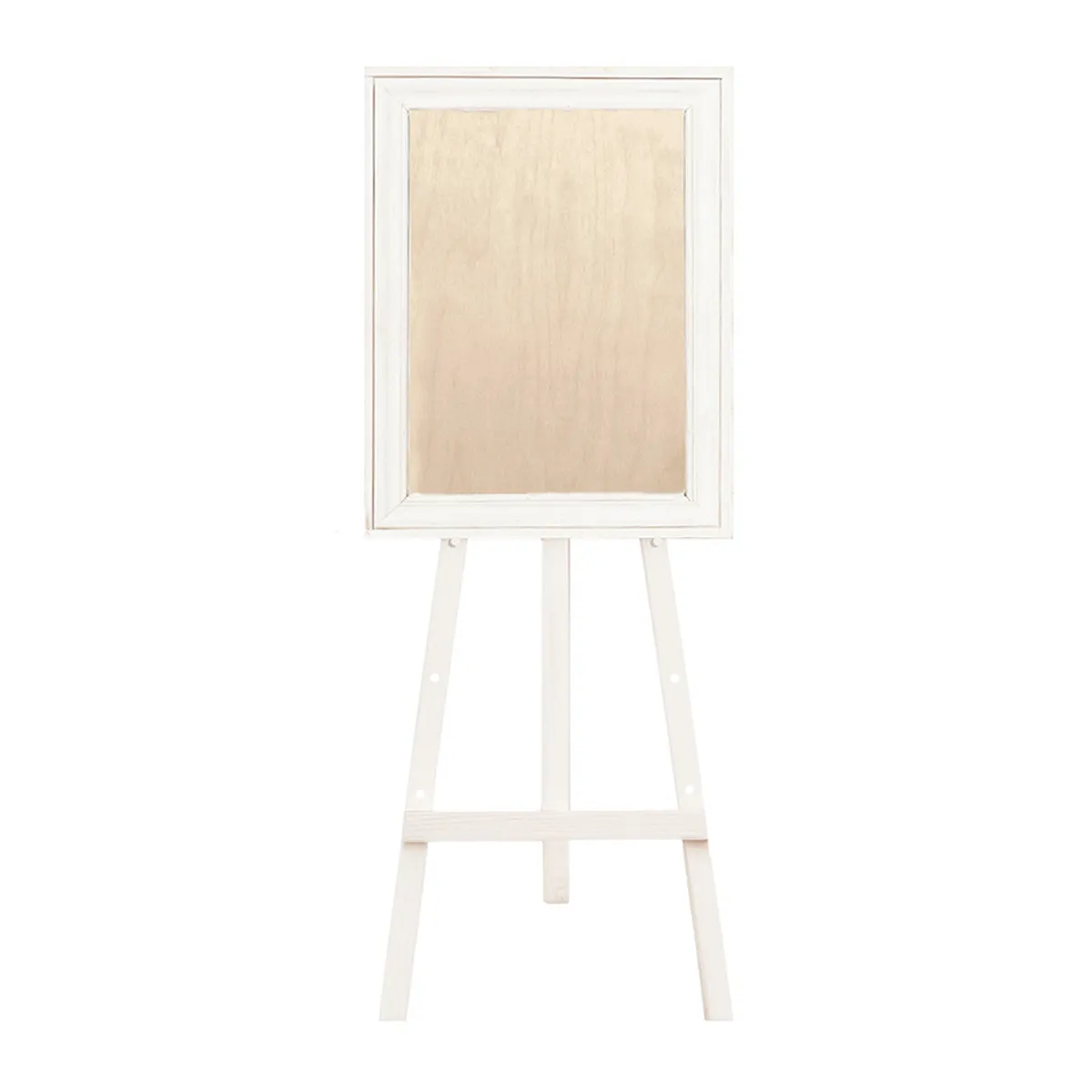A2 White Frame & Wood Easel