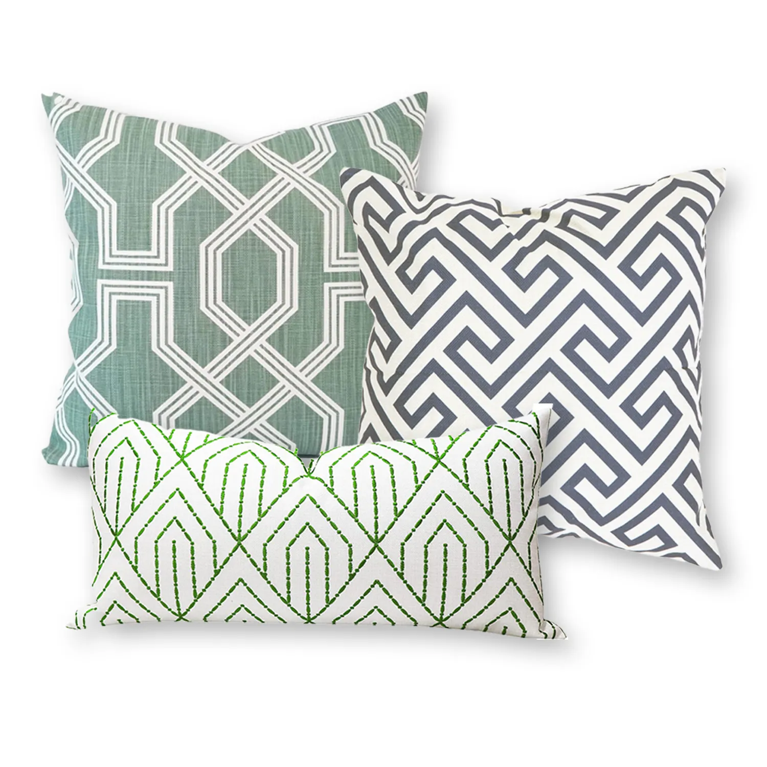 Green & Blue Lounge Cushions