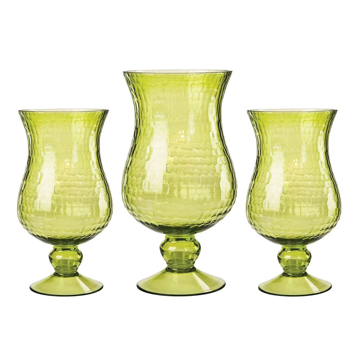 Chartreuse Candle Holder Trio