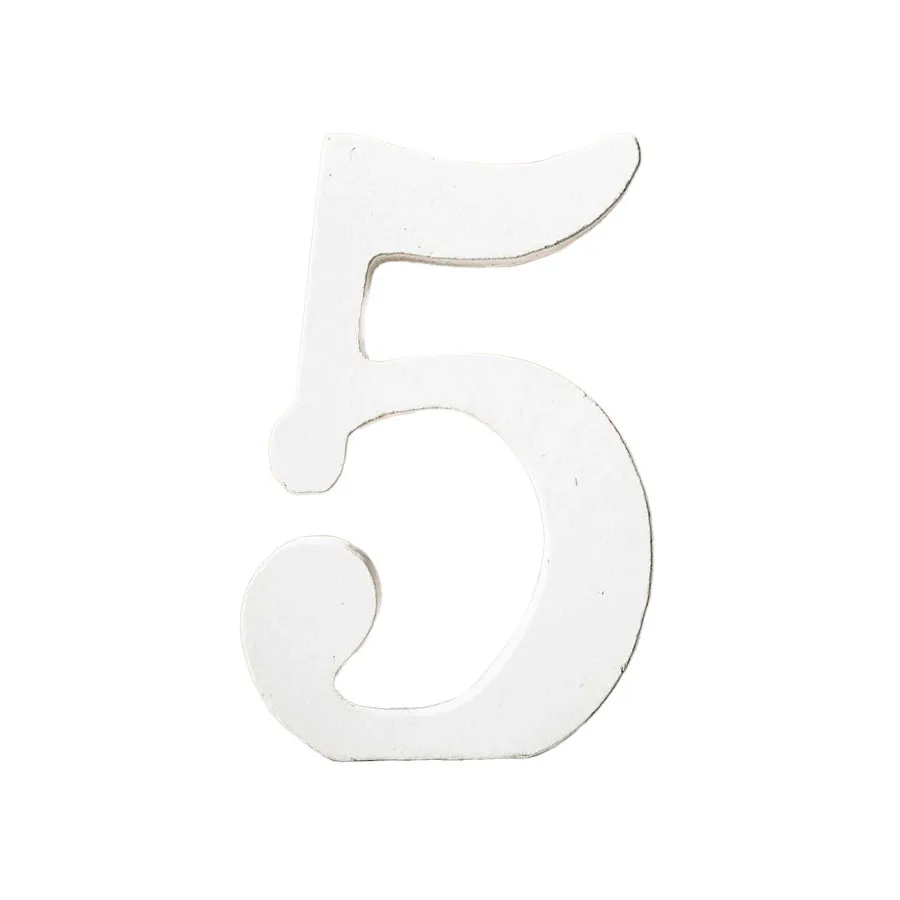 White Table Numbers