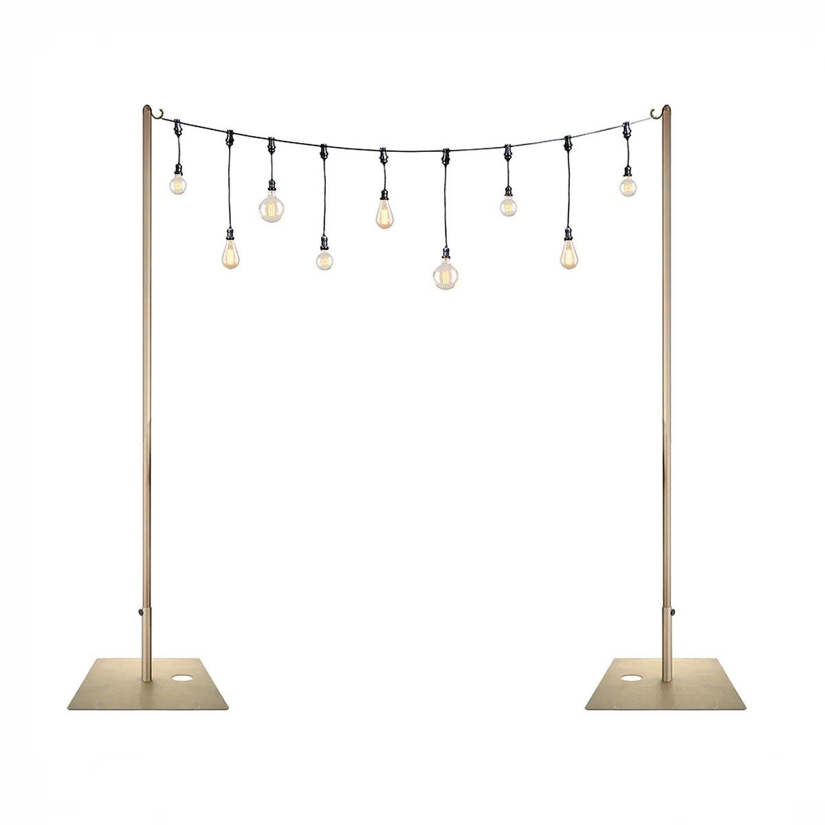 Freestanding Modular Poles For Edison Lights