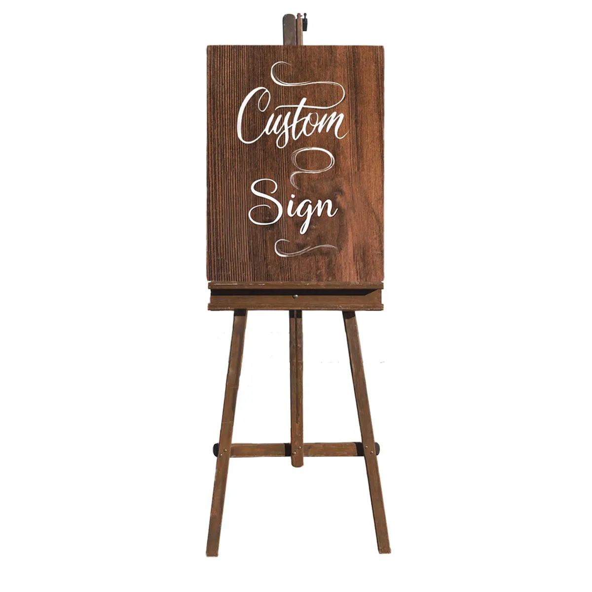 Custom Wood Board & Easel Sign