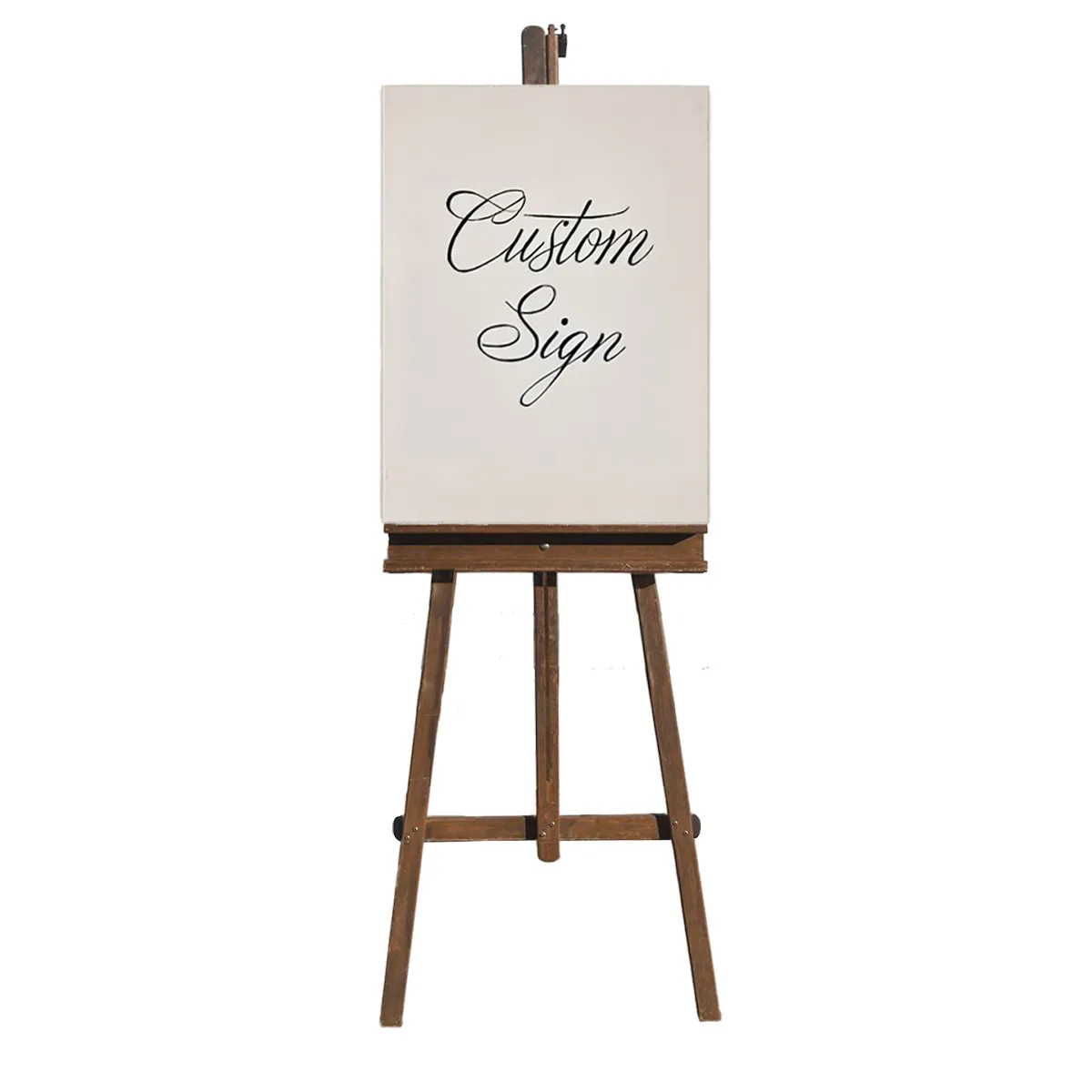 Custom Taupe Board & Easel Sign