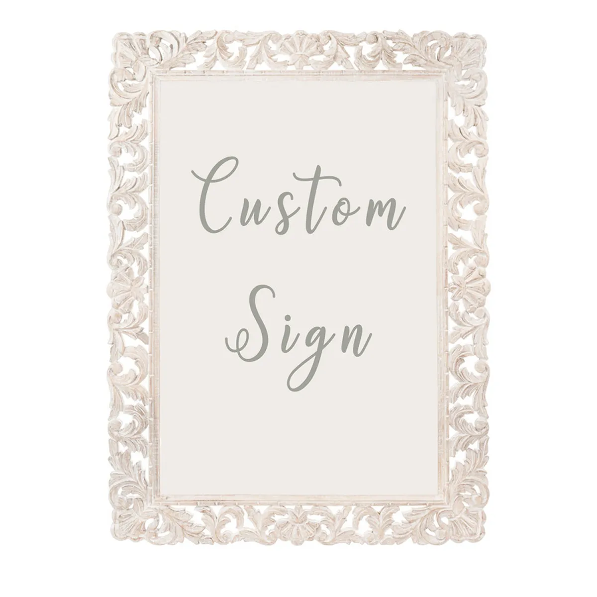 Custom Ornate Board Sign