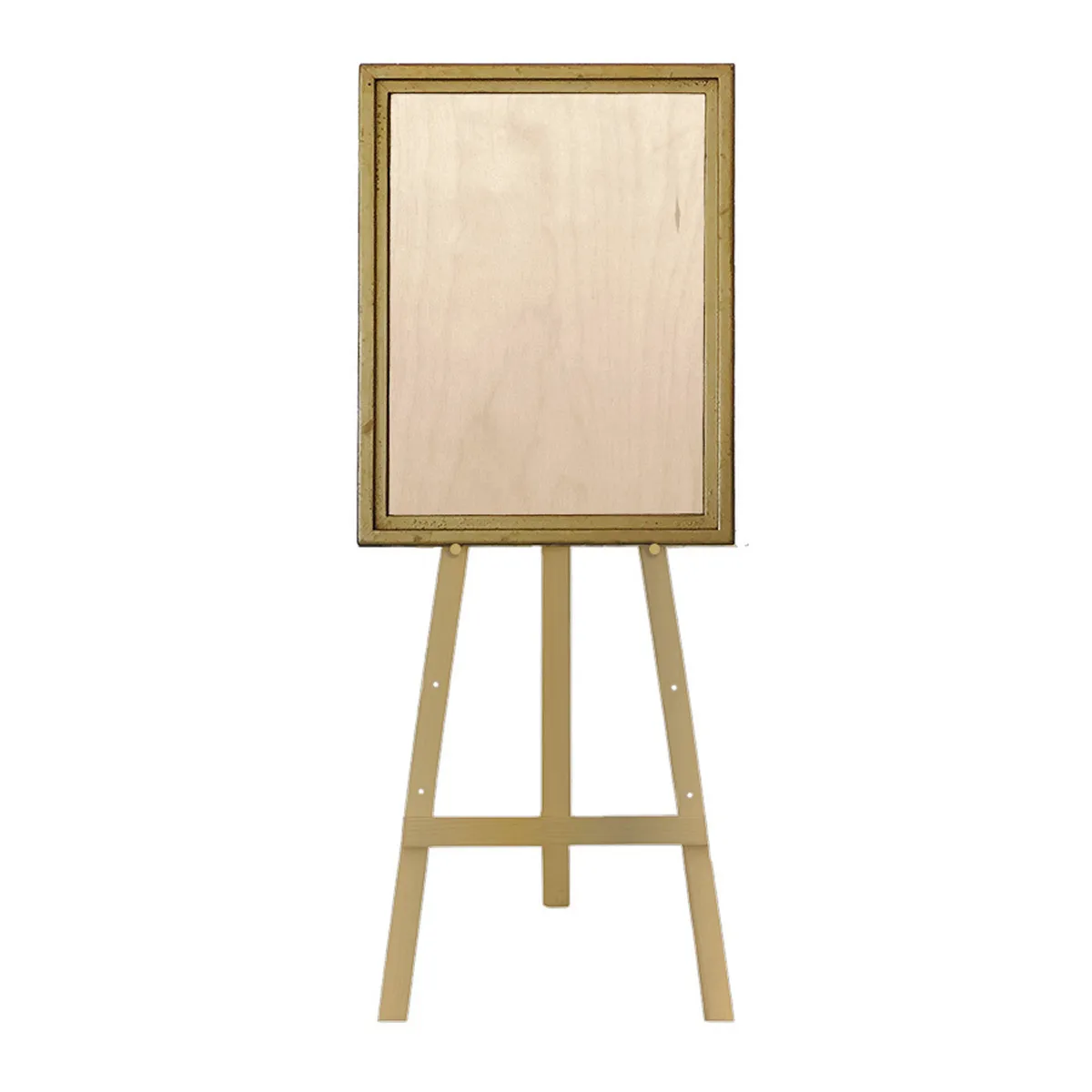 A2 Gold Frame & Wood Easel
