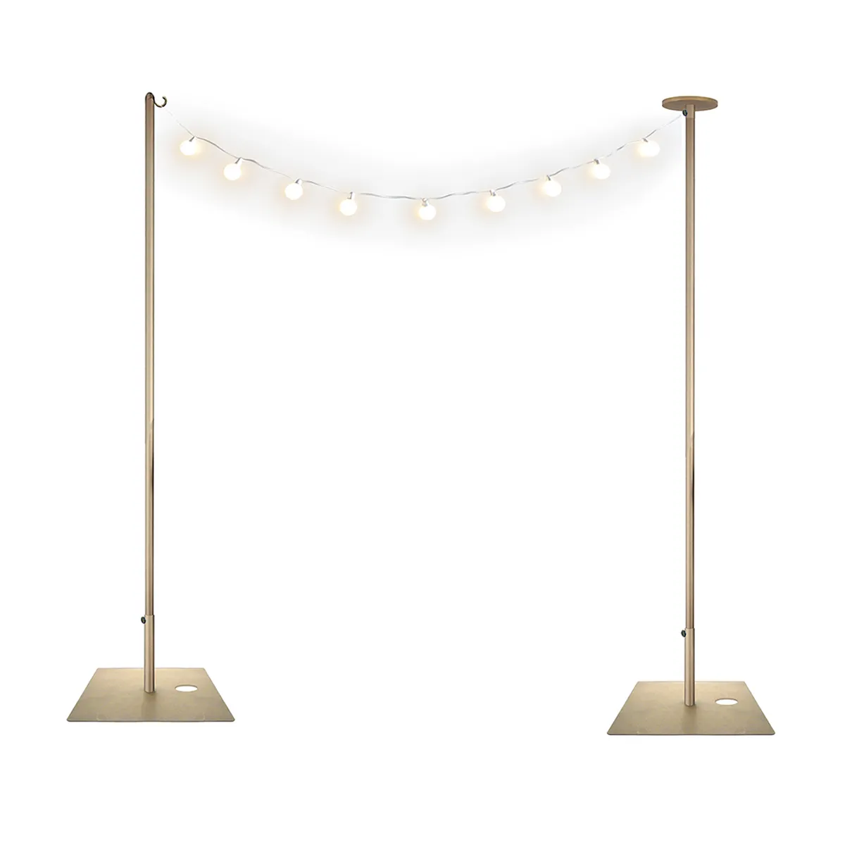 Freestanding Modular Poles for String Lights