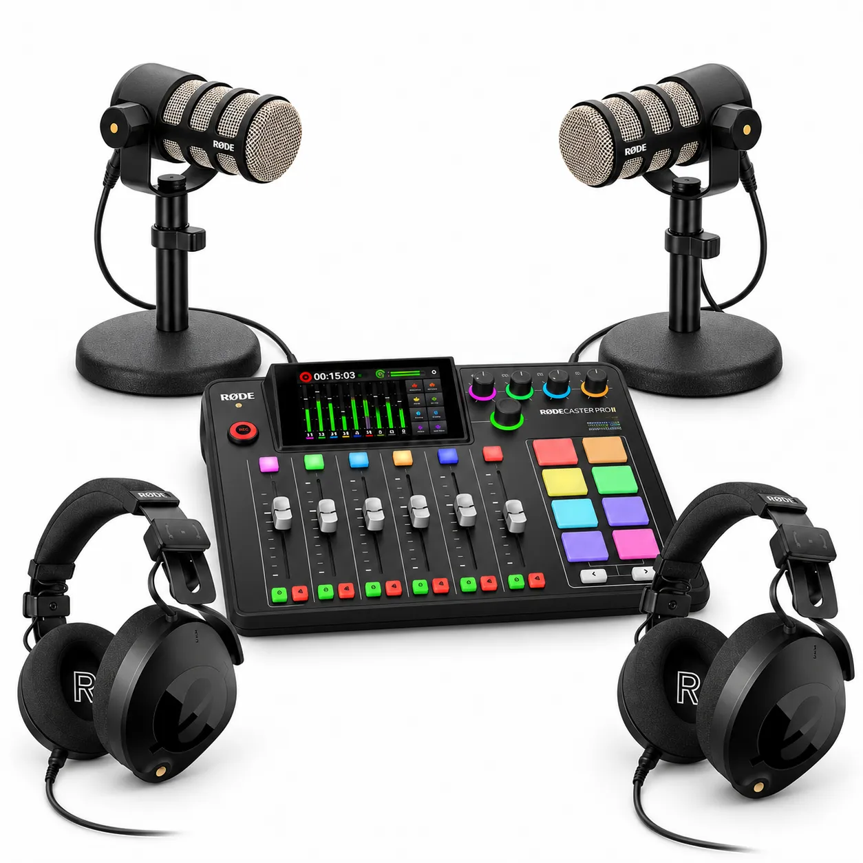 Rode RodeCaster Pro II 2-Person Podcast Kit