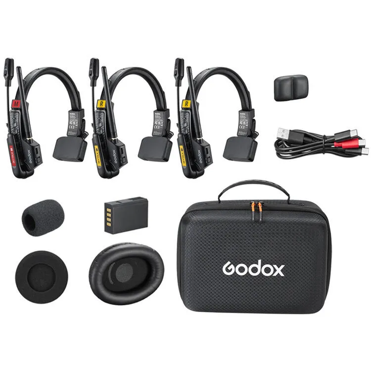 Godox SkyTalk Air 3S Wireless Intercom System (3 Headset)