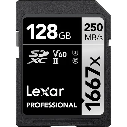 Lexar Silver Series 128GB v60 SD