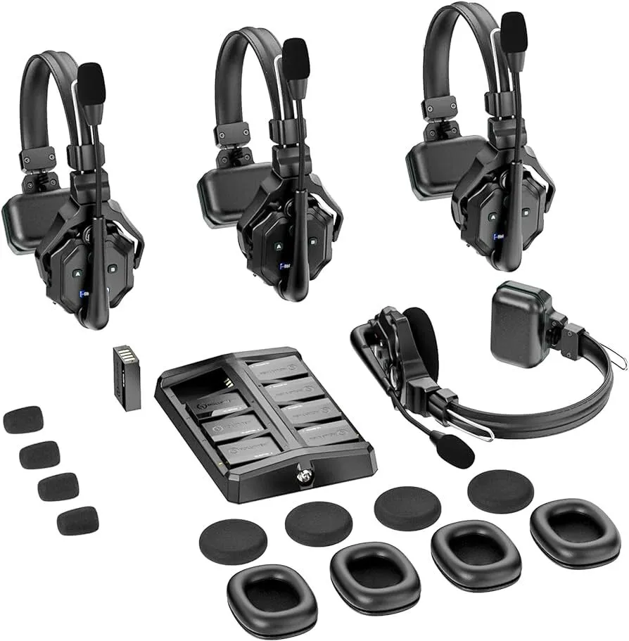 Hollyland Solidcom C1-4S Wireless Intercom System (4 Headsets)