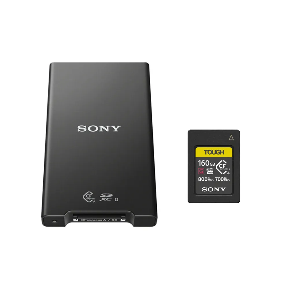 Sony 160GB CFExpress Type A + Sony MRW-G2 CFexpress Type A/SD Memory Card Reader