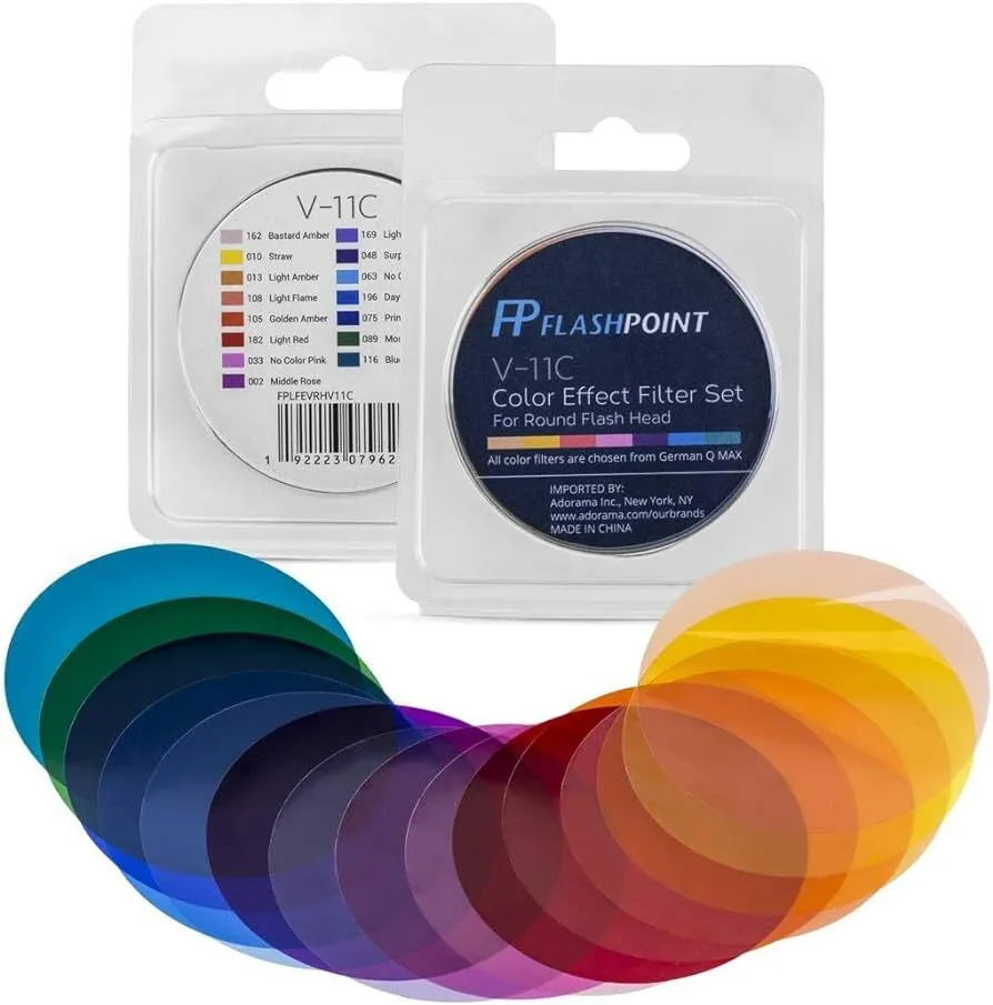 Godox V-11C Color Filter Kit for Round Head Flash