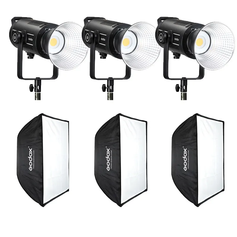 Godox SL150W II LED 3 Light Kit with Softboxes