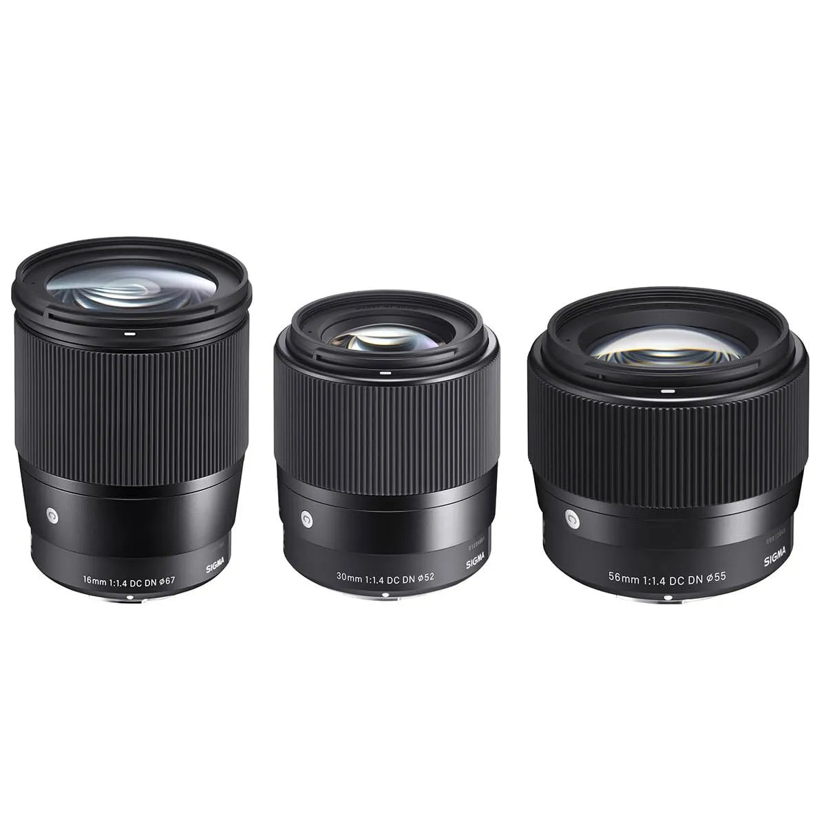 Sigma 16mm/30mm/56mm f/1.4 Prime Lens Kit (Sony E)