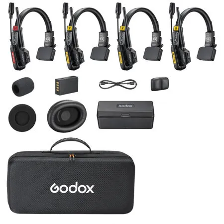  Godox SkyTalk Air 4S Wireless Intercom System (4 Headset)