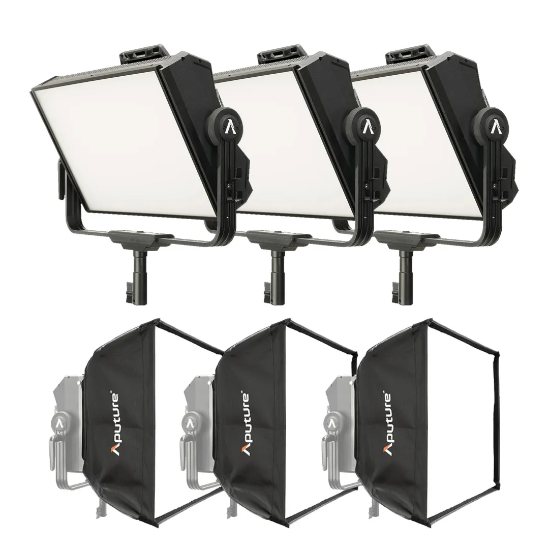 Aputure Nova P300C RGBWW LED 3 Light Kit