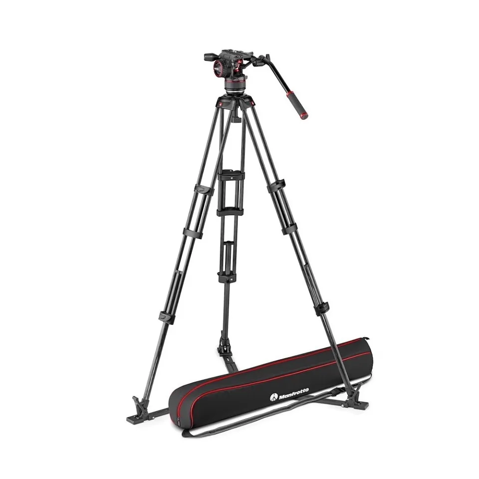Manfrotto Nitrotech N8 Video Head with CF Twin Leg Tripod GS