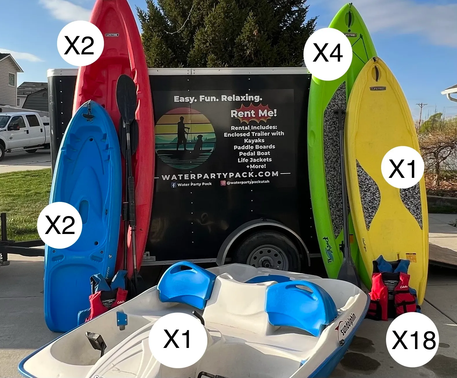  Water party package 