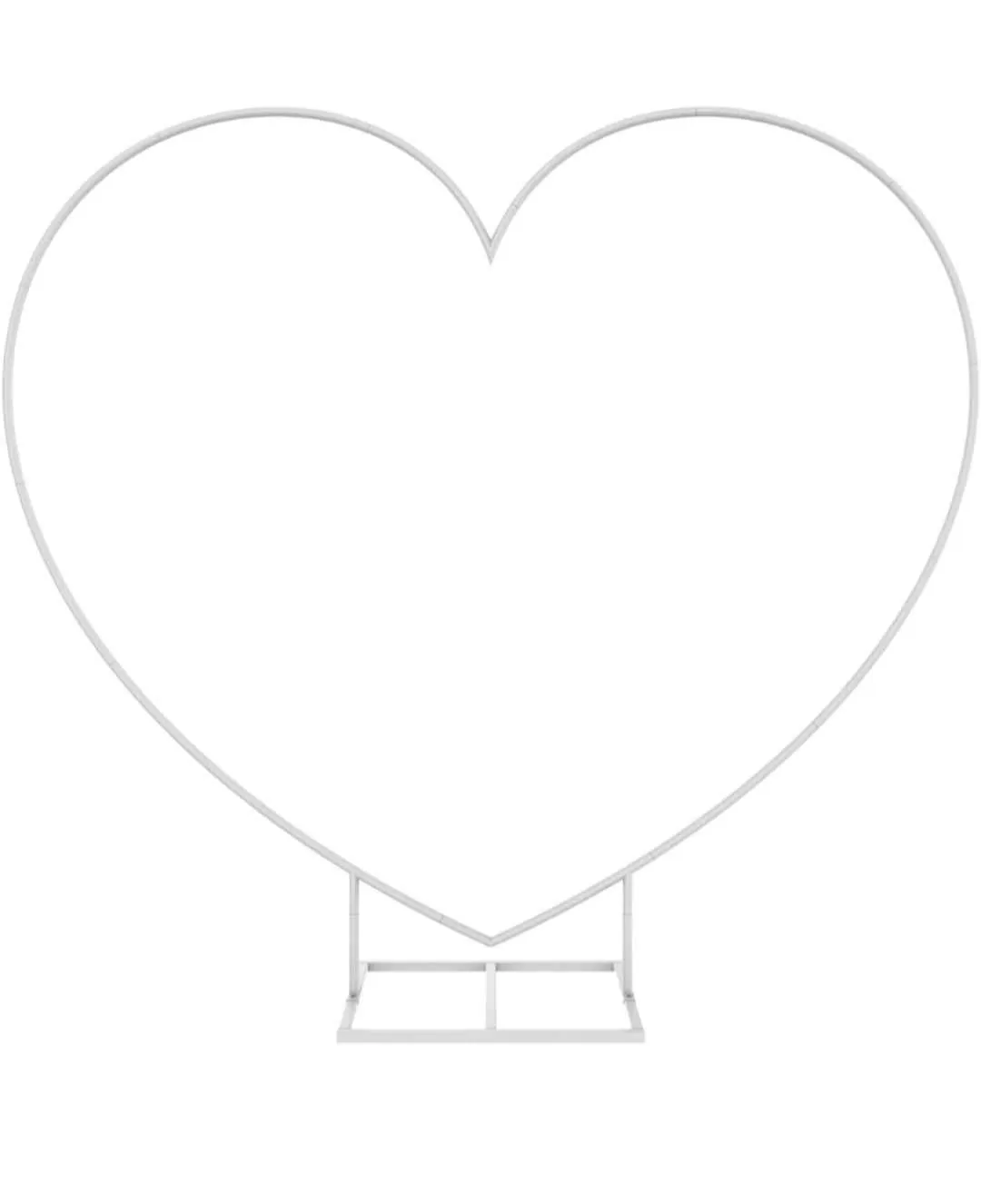 White Heavy Duty Heart Stand 