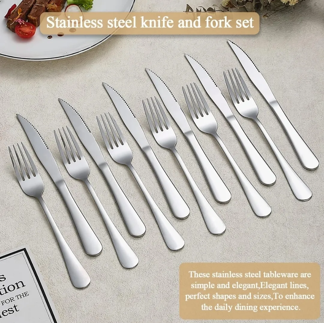Stainless Steel Dinner knife and Fork Set