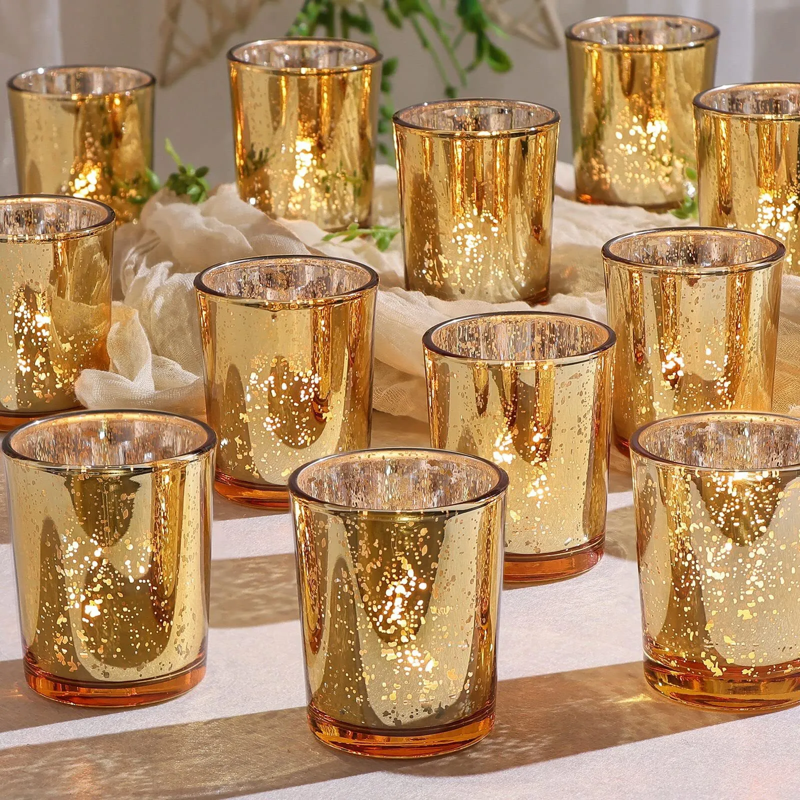 Candle Holder - Gold Votive