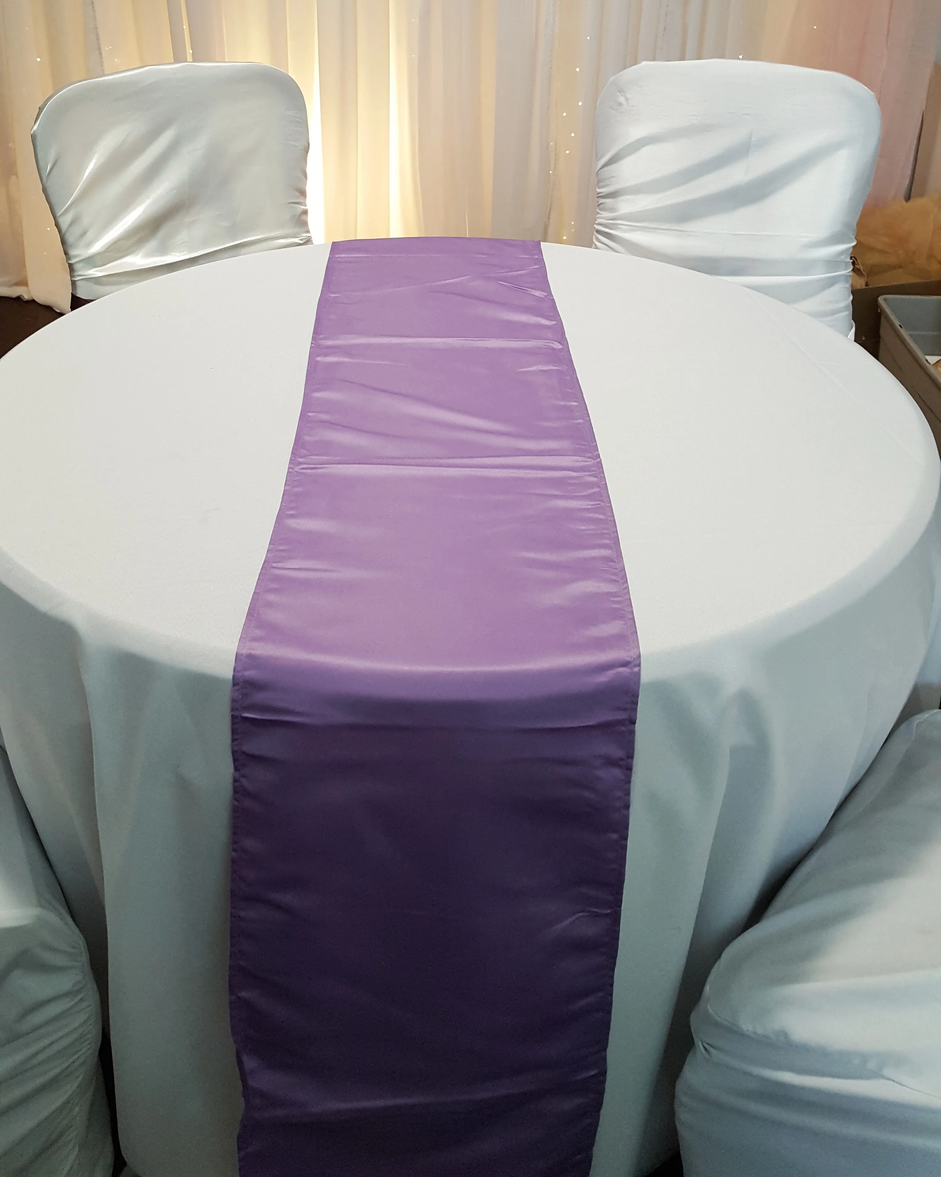 Table Runner - Satin - Victorian Lilac