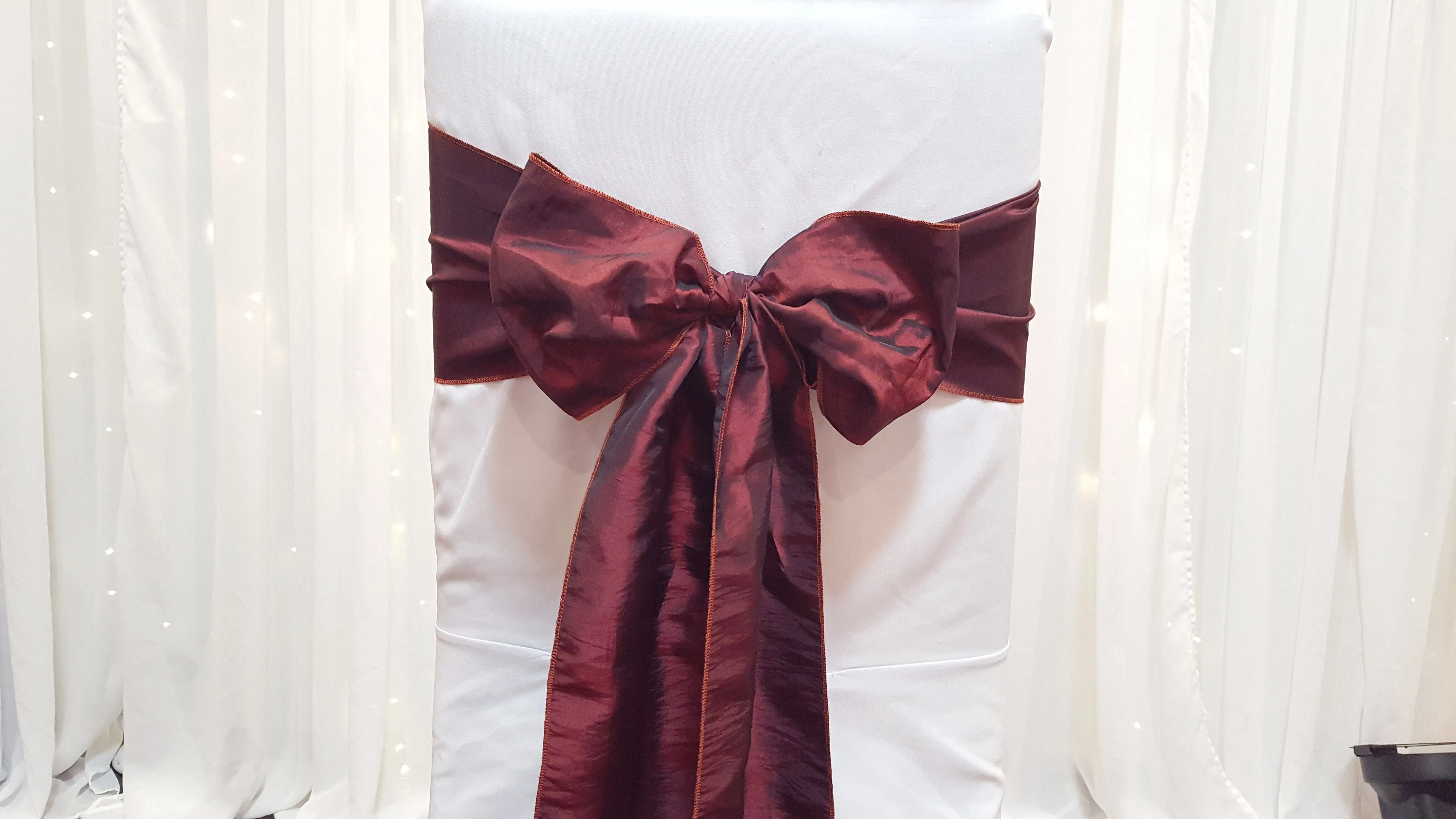 Sash - Taffeta - Cranberry