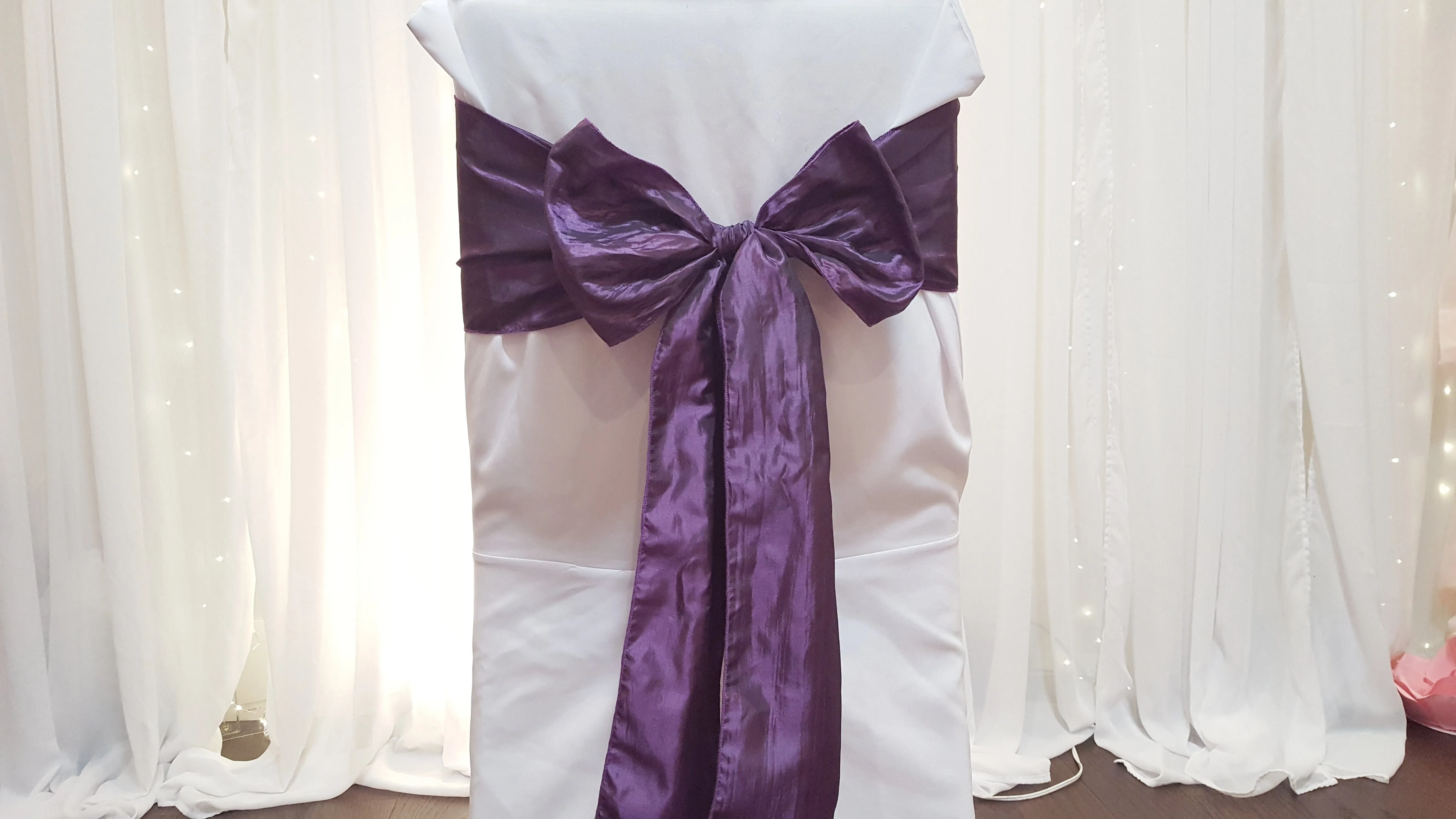 Sash - Taffeta - Plum