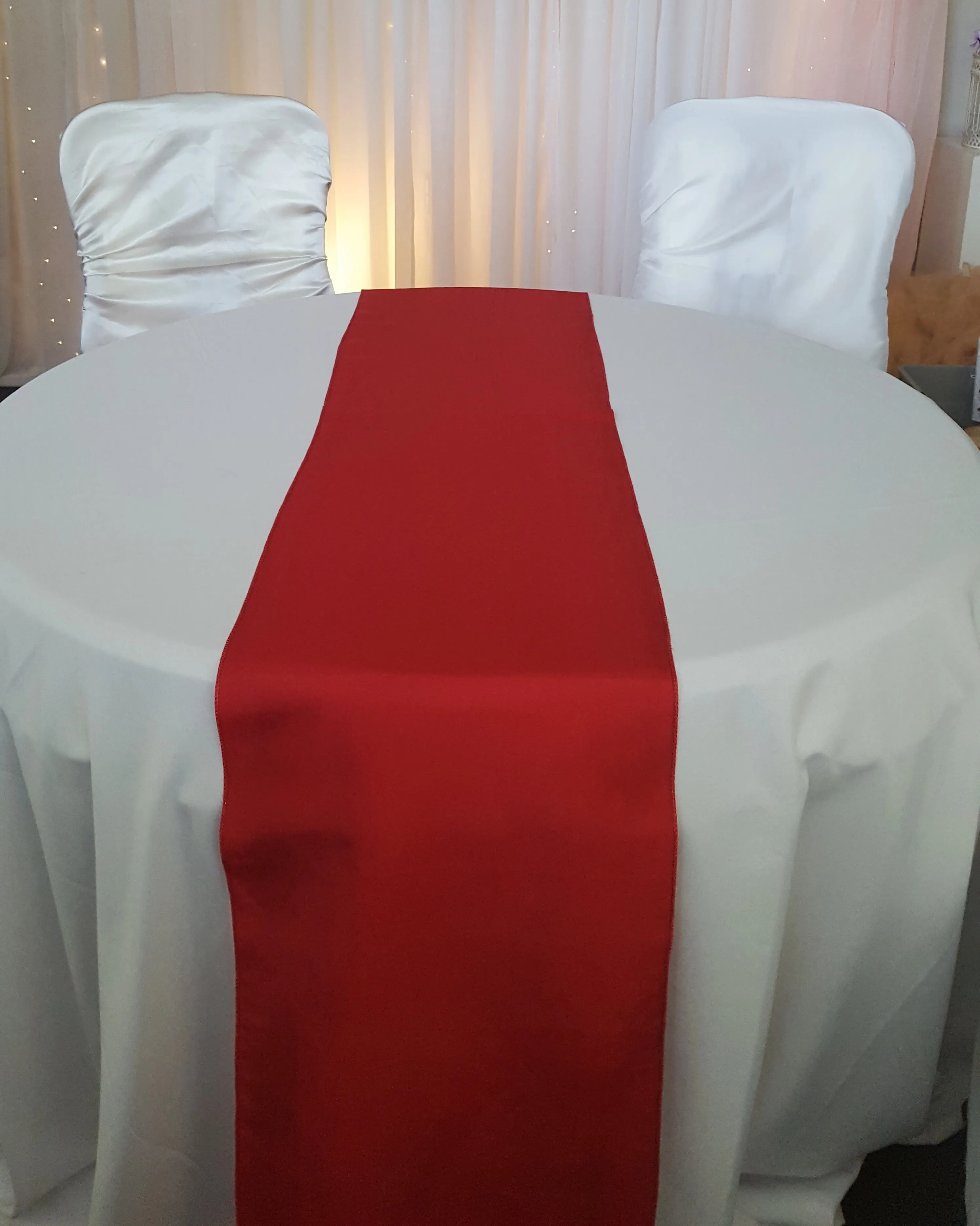 Table Runner - Taffeta - Red