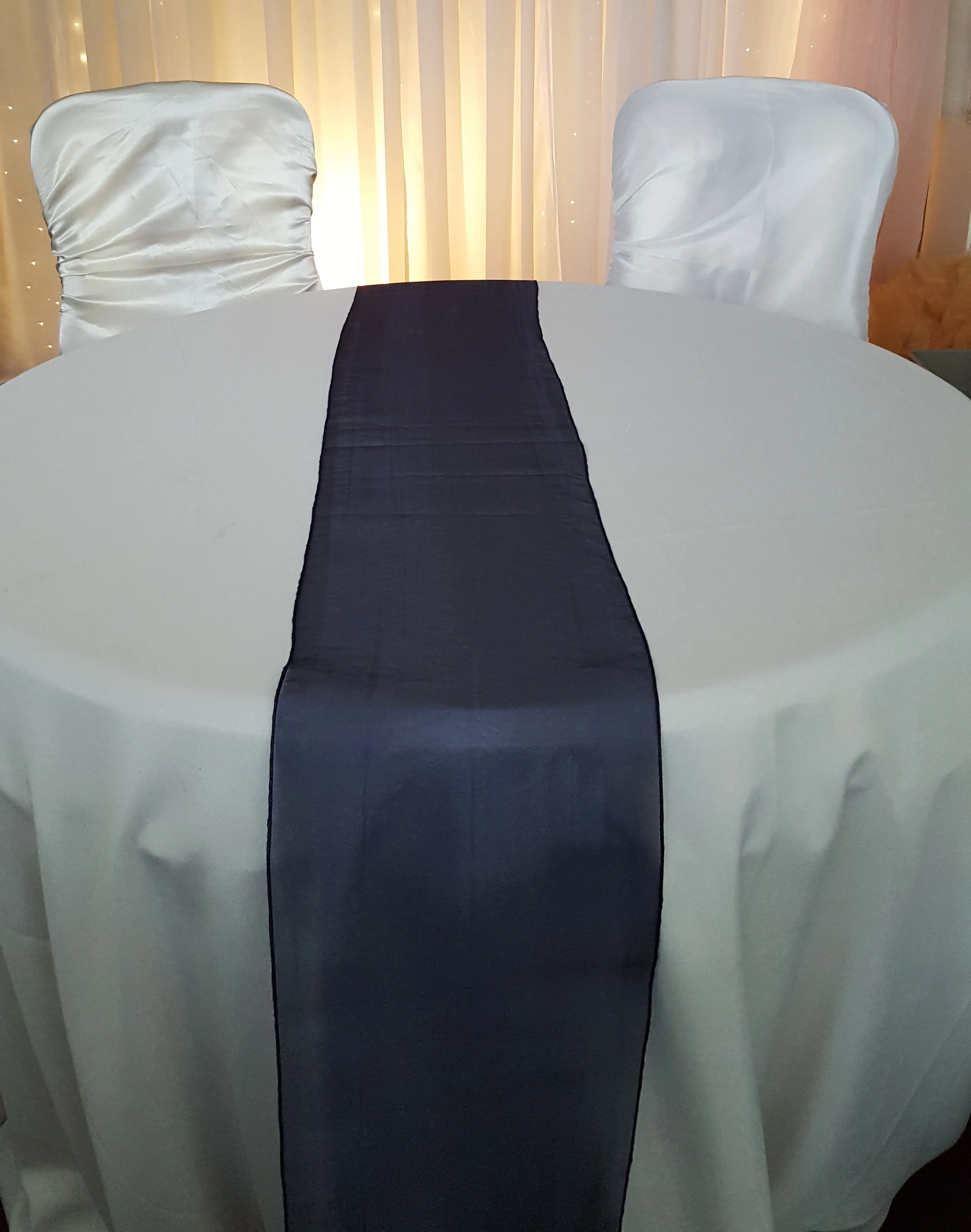 Table Runner - Organza - Black