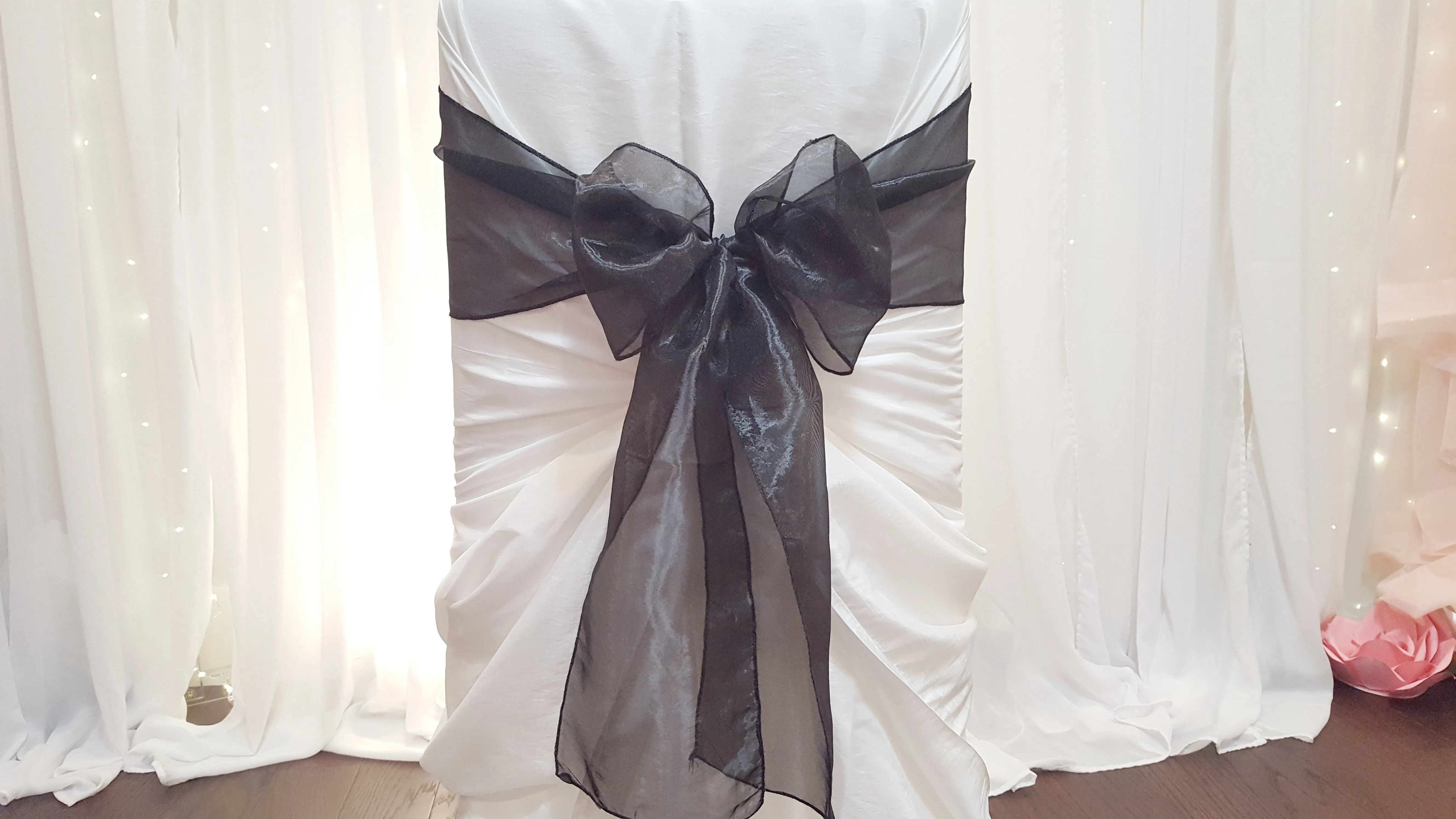 Sash - Organza - Black