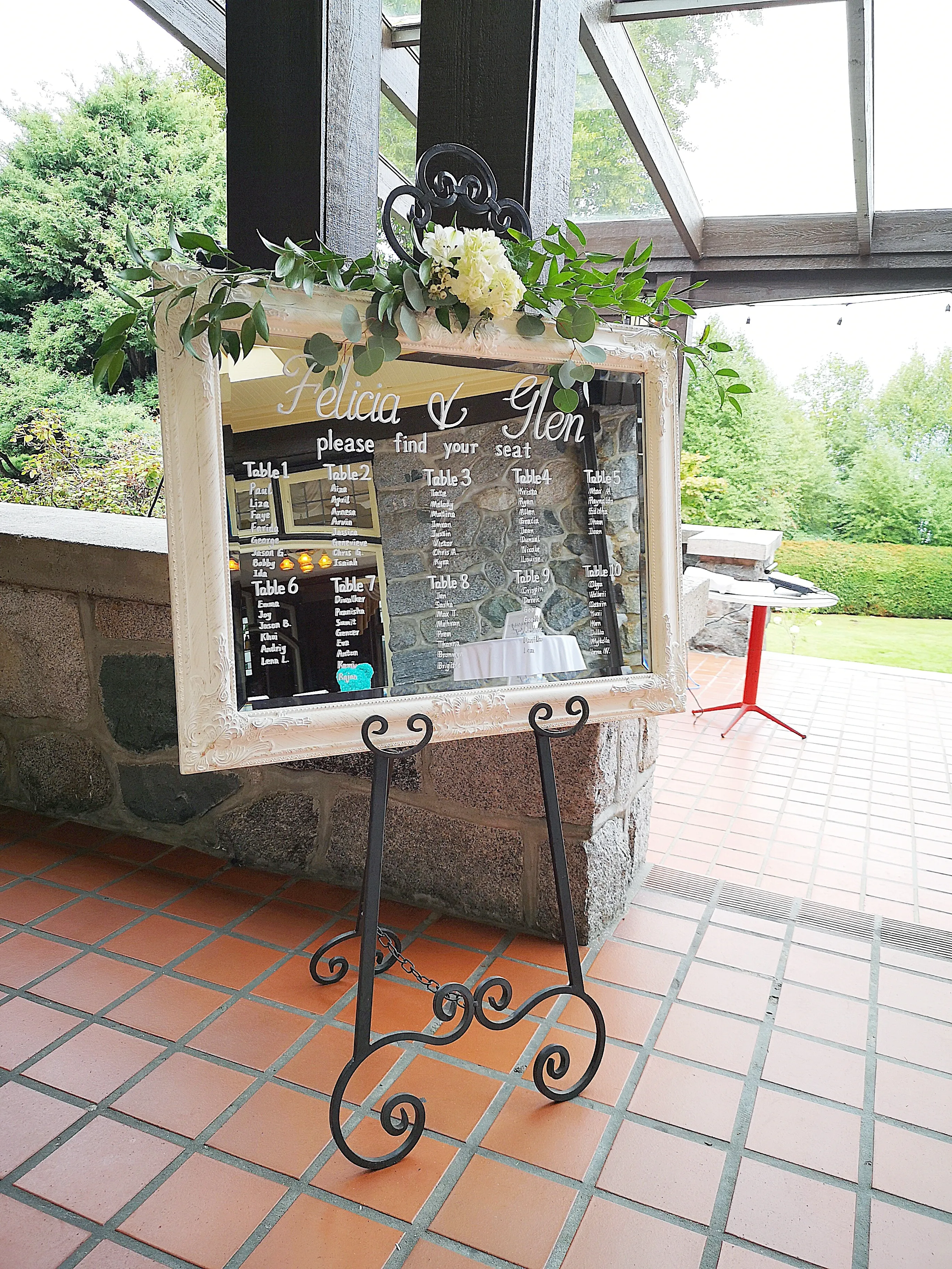 Sign - Welcome Sign - White Frame