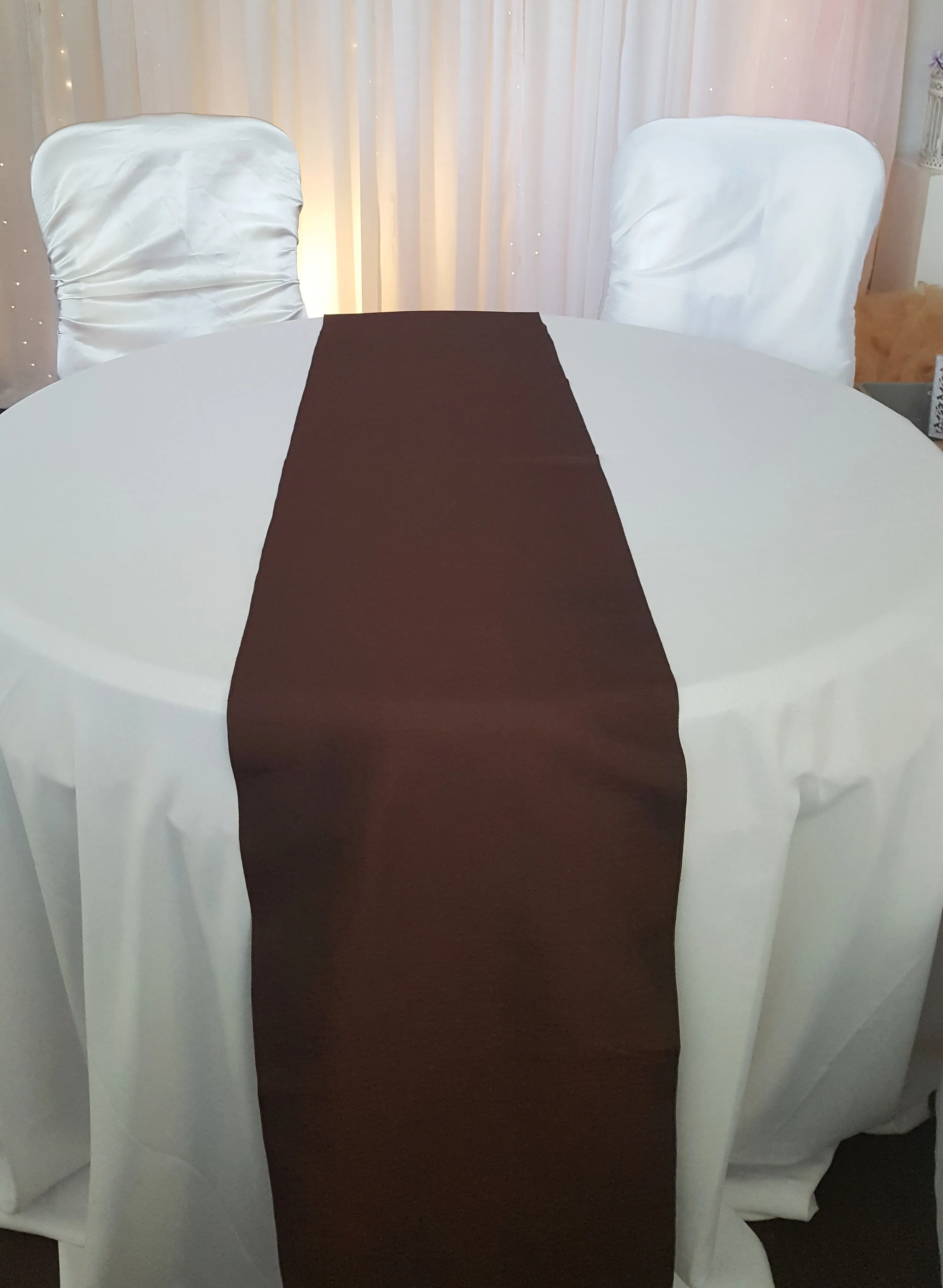 Table Runner - Taffeta - Chocolate