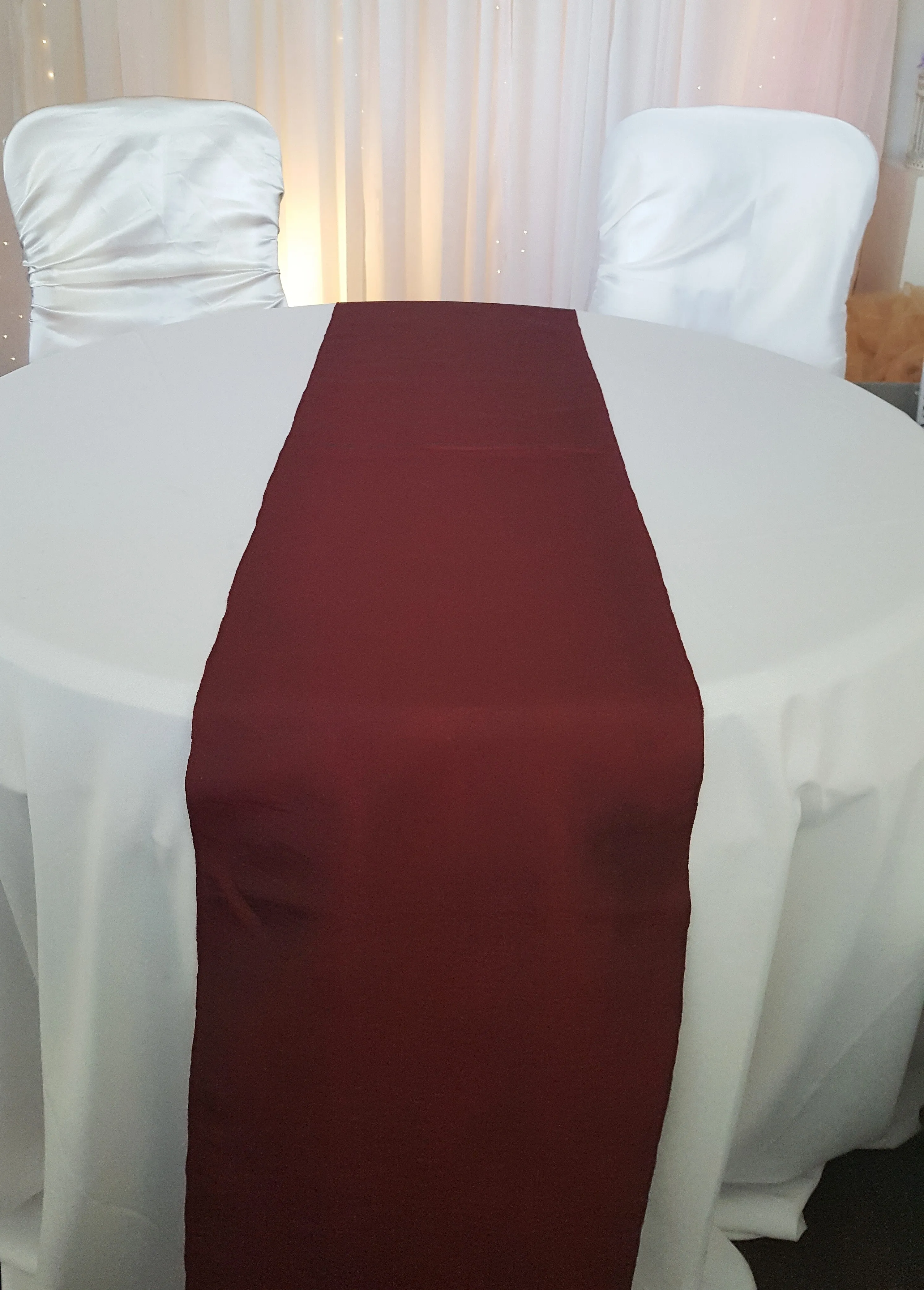Table Runner - Taffeta - Marsala