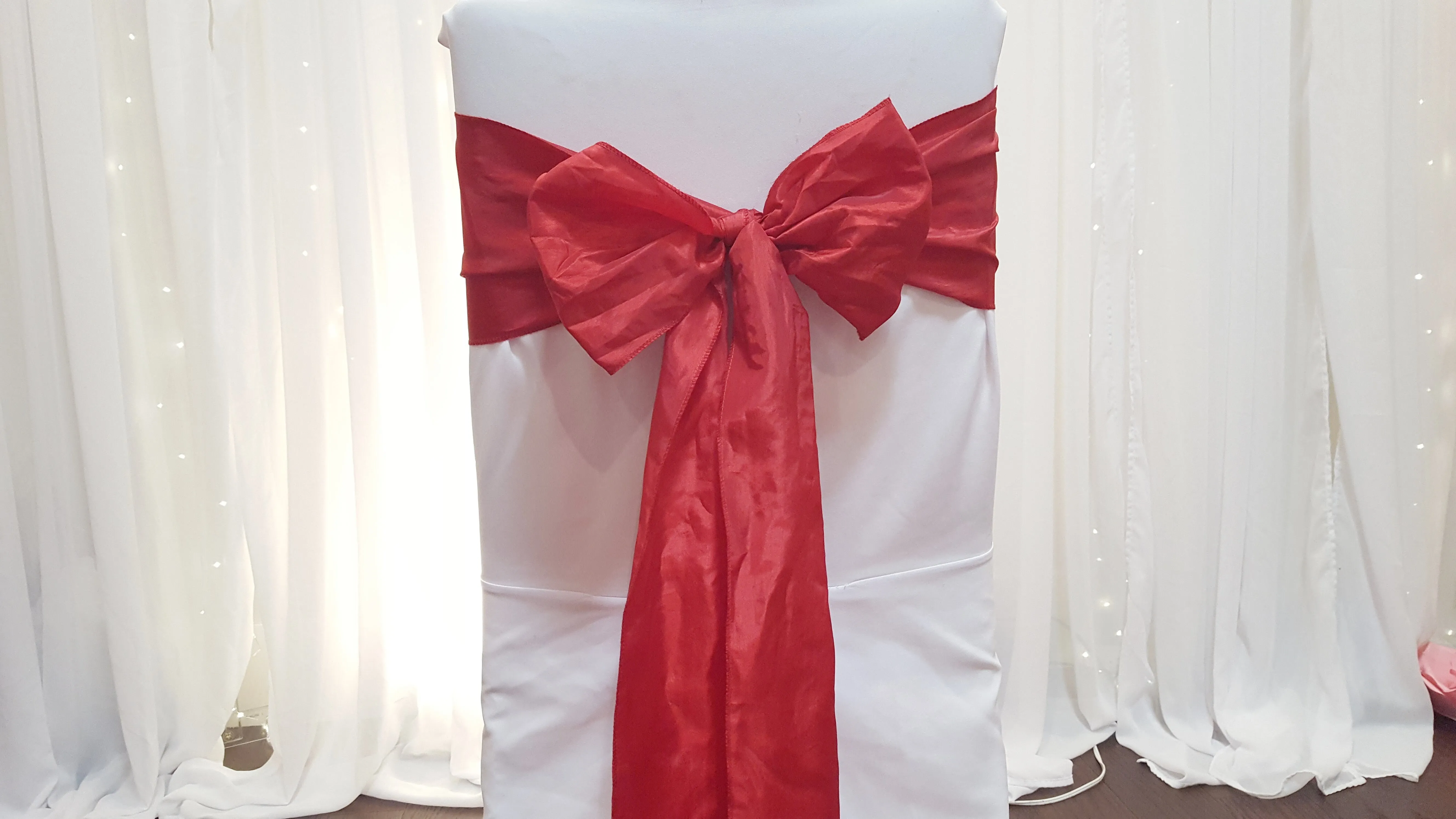 Sash - Taffeta - Red