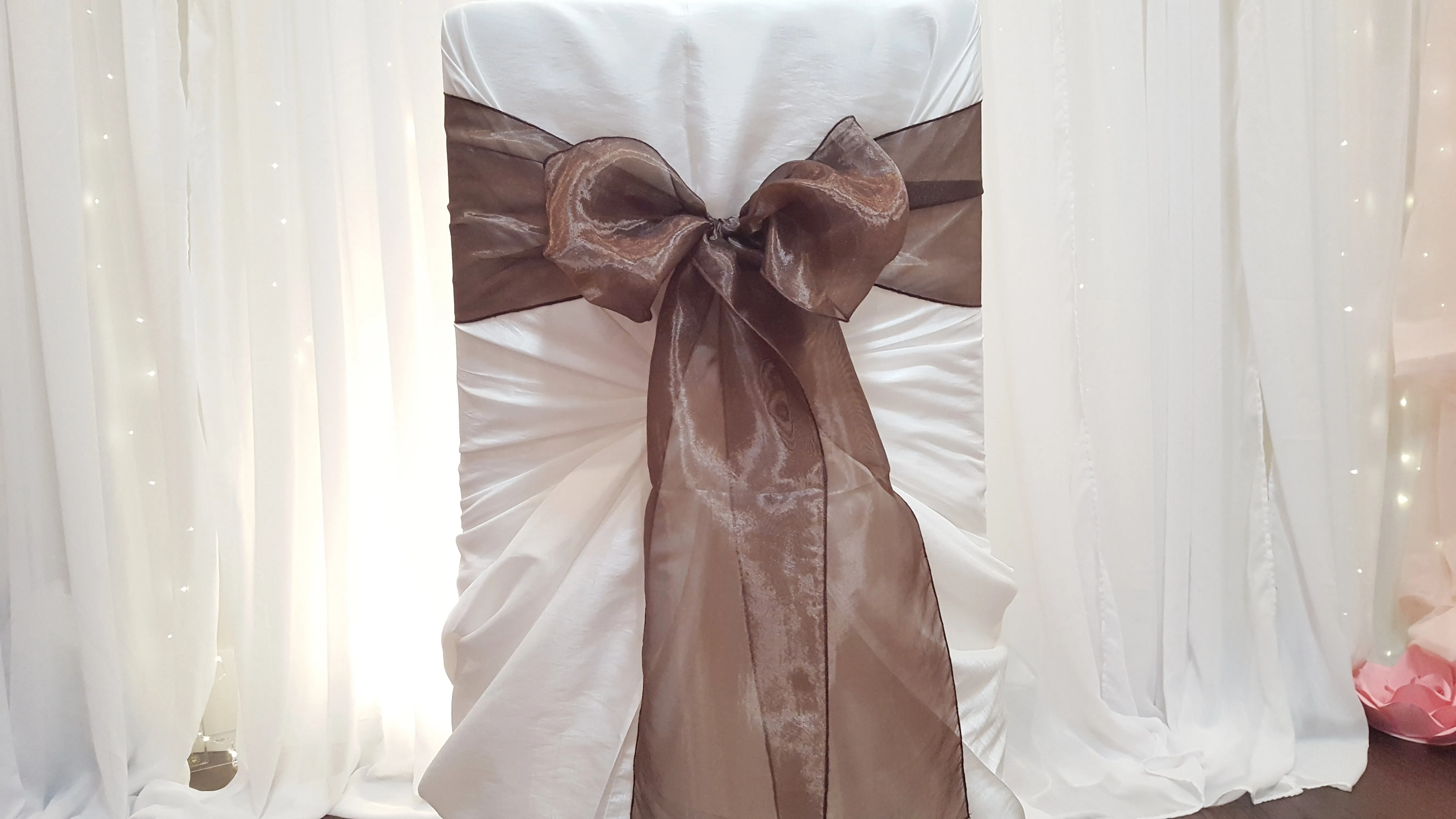 Sash - Organza - Chocolate