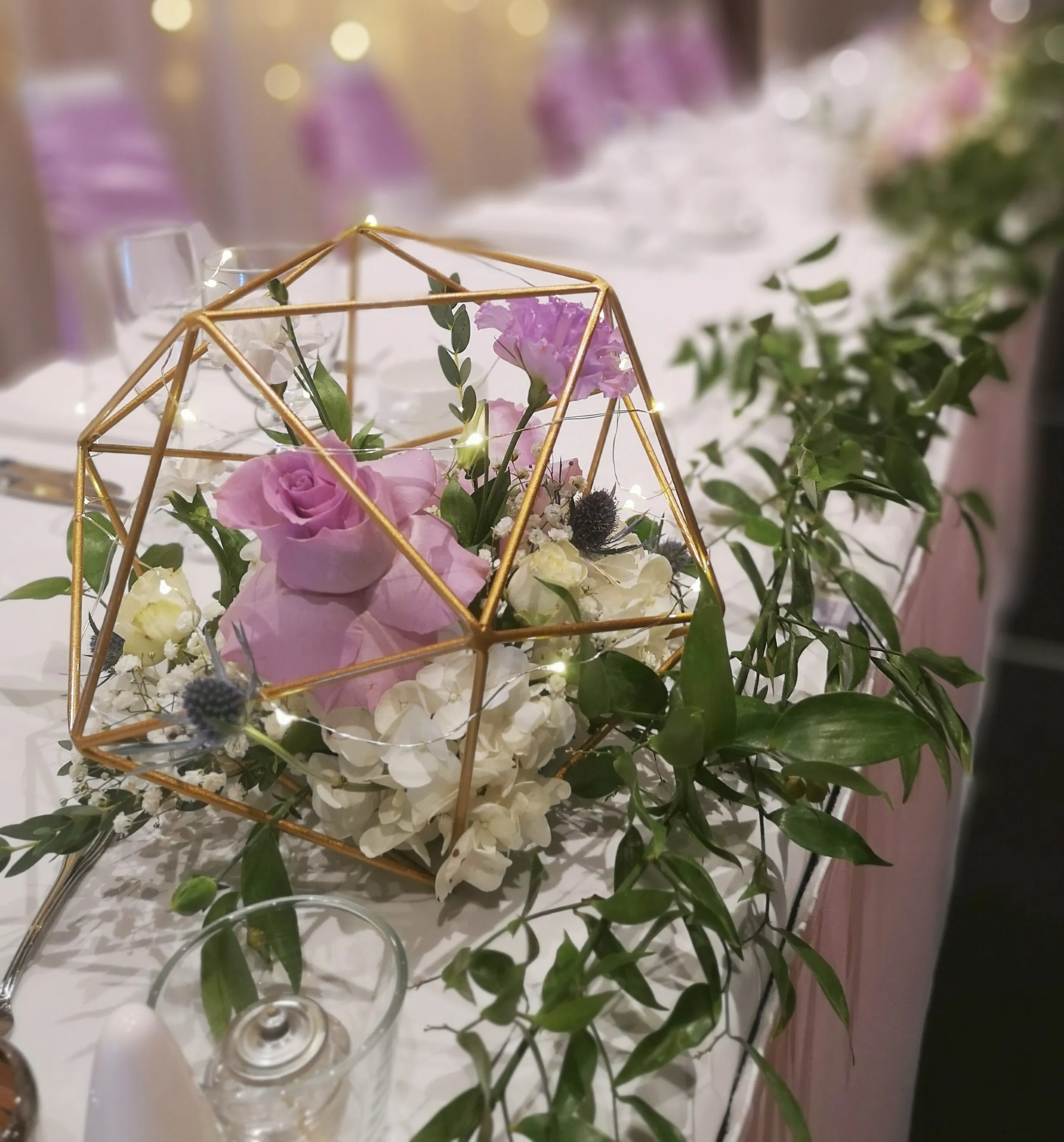 Gold Geometric frame