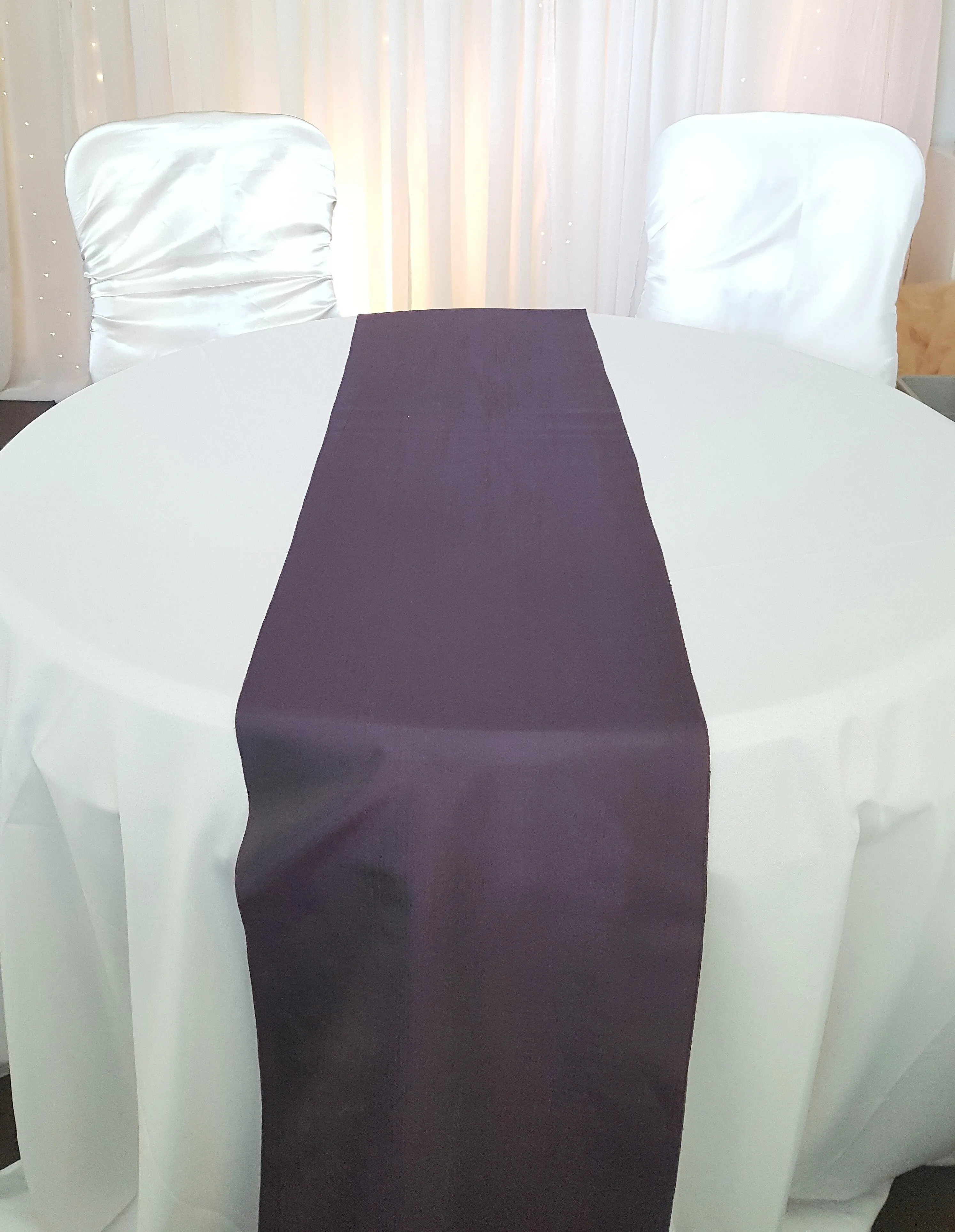 Table Runner - Taffeta - Eggplant